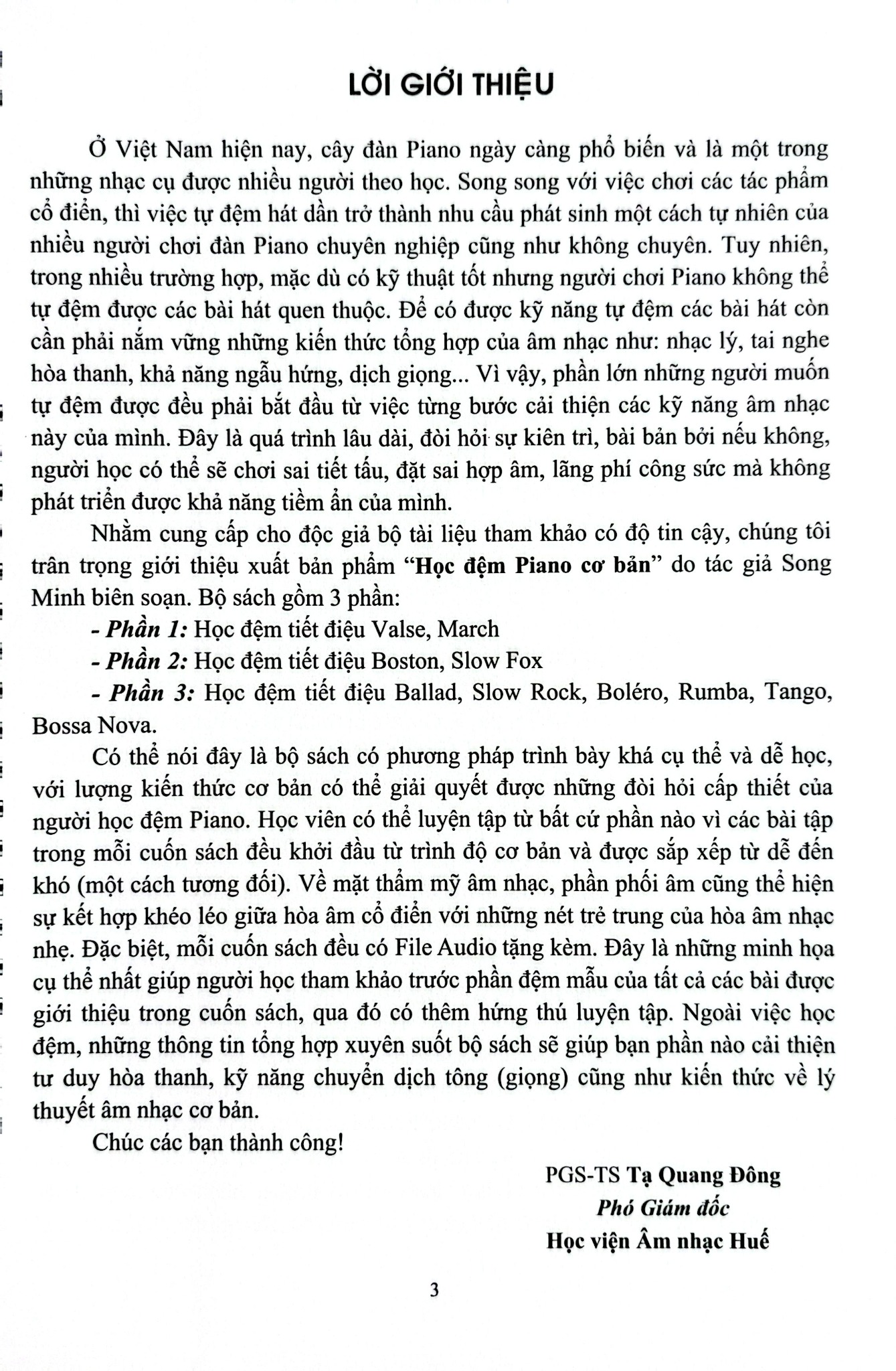 Học Đệm Piano Cơ Bản - Phần 1 - Tiết Điệu Valse-March - Song Minh