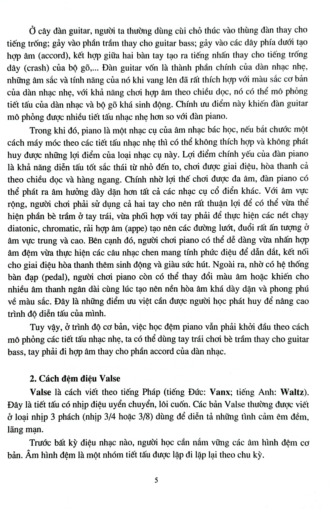 Học Đệm Piano Cơ Bản - Phần 1 - Tiết Điệu Valse-March - Song Minh