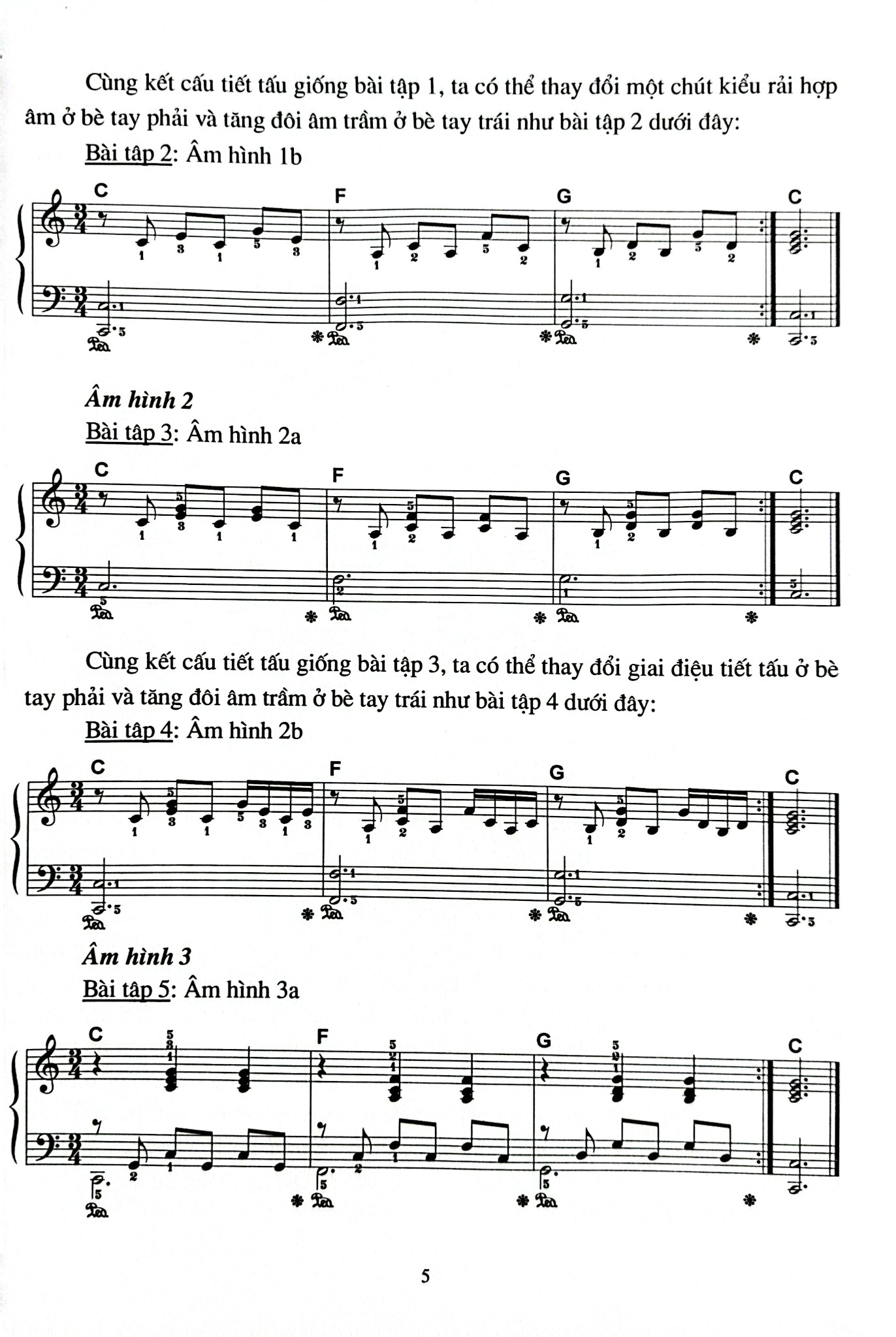 Combo 3 Quyển Học Đệm Piano Cơ Bản (Tập 1 + 2 + 3) - Song Minh