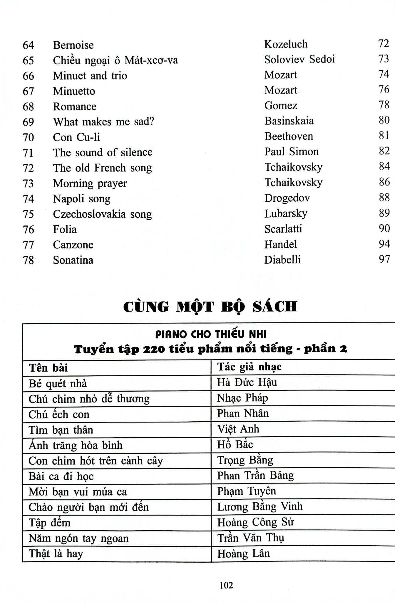 Combo 3 Quyển Piano Cho Thiếu Nhi Tuyển Tập 220 Tiểu Phẩm Nổi Tiếng (Phần 1 + 2 + 3 ) - Lê Dũng