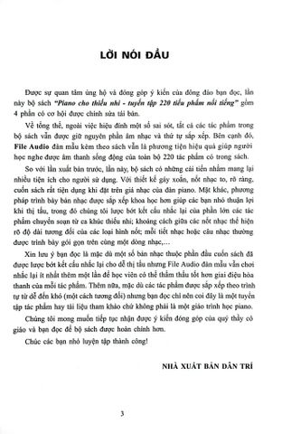  Combo 4 Quyển Piano Cho Thiếu Nhi Tuyển Tập 220 Tiểu Phẩm Nổi Tiếng (Phần 1 + 2 + 3 + 4) - Lê Dũng 