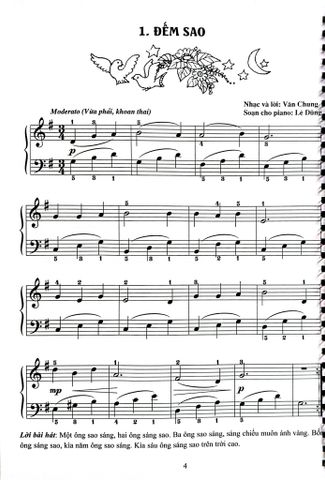  Combo 4 Quyển Piano Cho Thiếu Nhi Tuyển Tập 220 Tiểu Phẩm Nổi Tiếng (Phần 1 + 2 + 3 + 4) - Lê Dũng 
