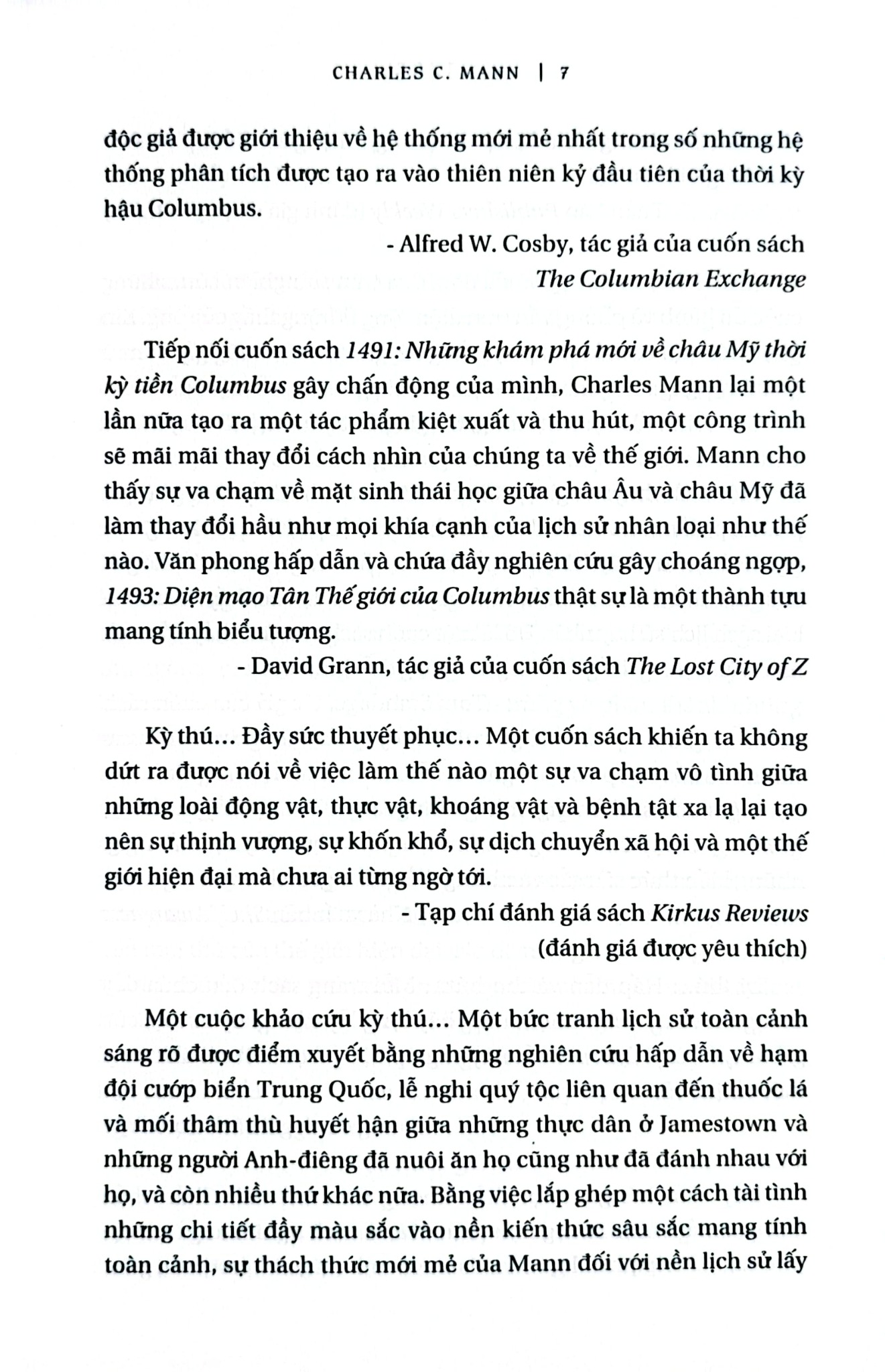 1493 - Diện Mạo Tân Thế Giới Của Columbus - Charles C. Mann