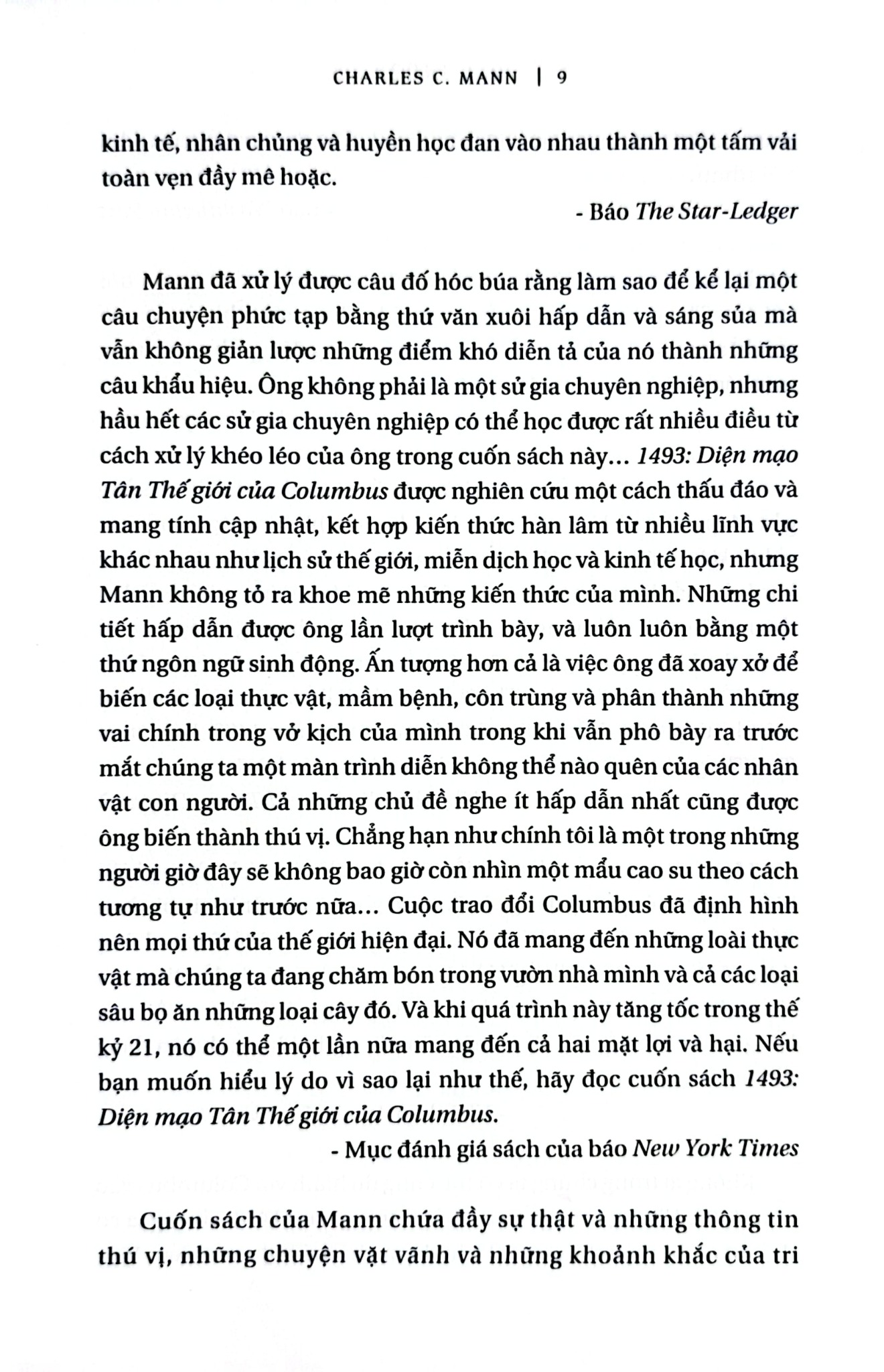 1493 - Diện Mạo Tân Thế Giới Của Columbus - Charles C. Mann