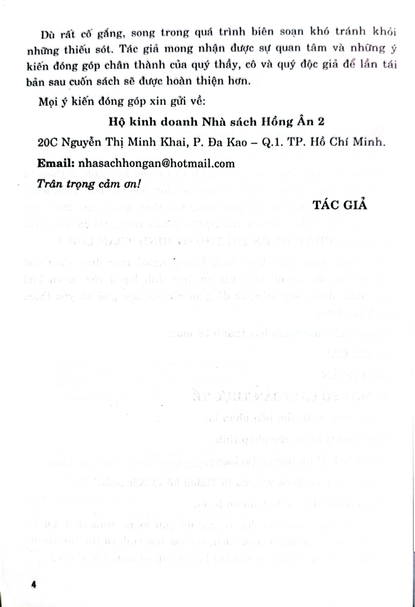 Phát Triển Trí Thông Minh Toán Lớp 4 (Dùng Chung Cho Các Bộ Sgk Hiện Hành) - Nguyễn Đức Tấn