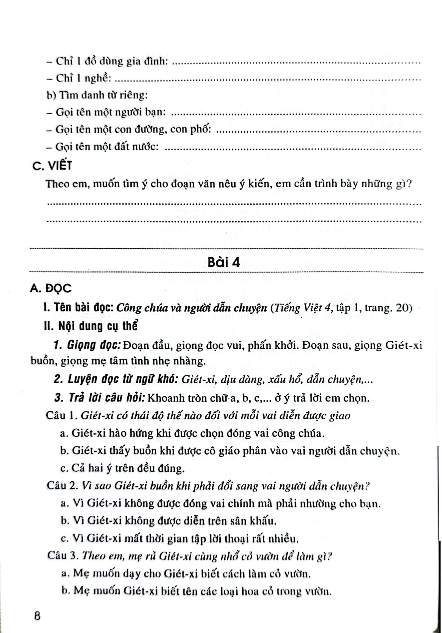 Bồi Dưỡng Tiếng Việt Lớp 4 (Bộ Sách Kết Nối Tri Thức Với Cuộc Sống) - Lê Phương Liên