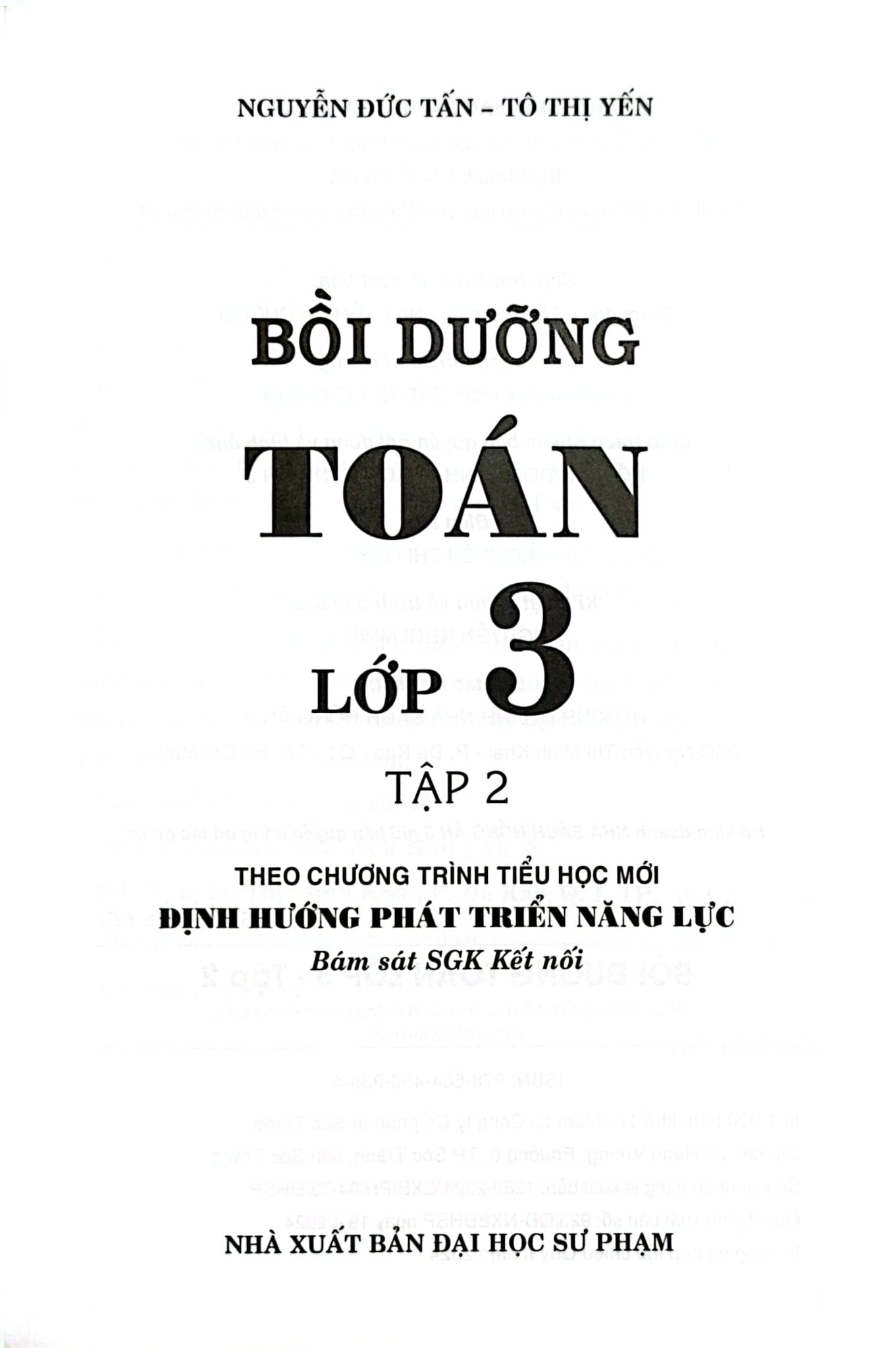 Bồi Dưỡng Toán Lớp 3 - Tập 2 (Bám Sát Sgk Kết Nối) - Nguyễn Đức Tấn