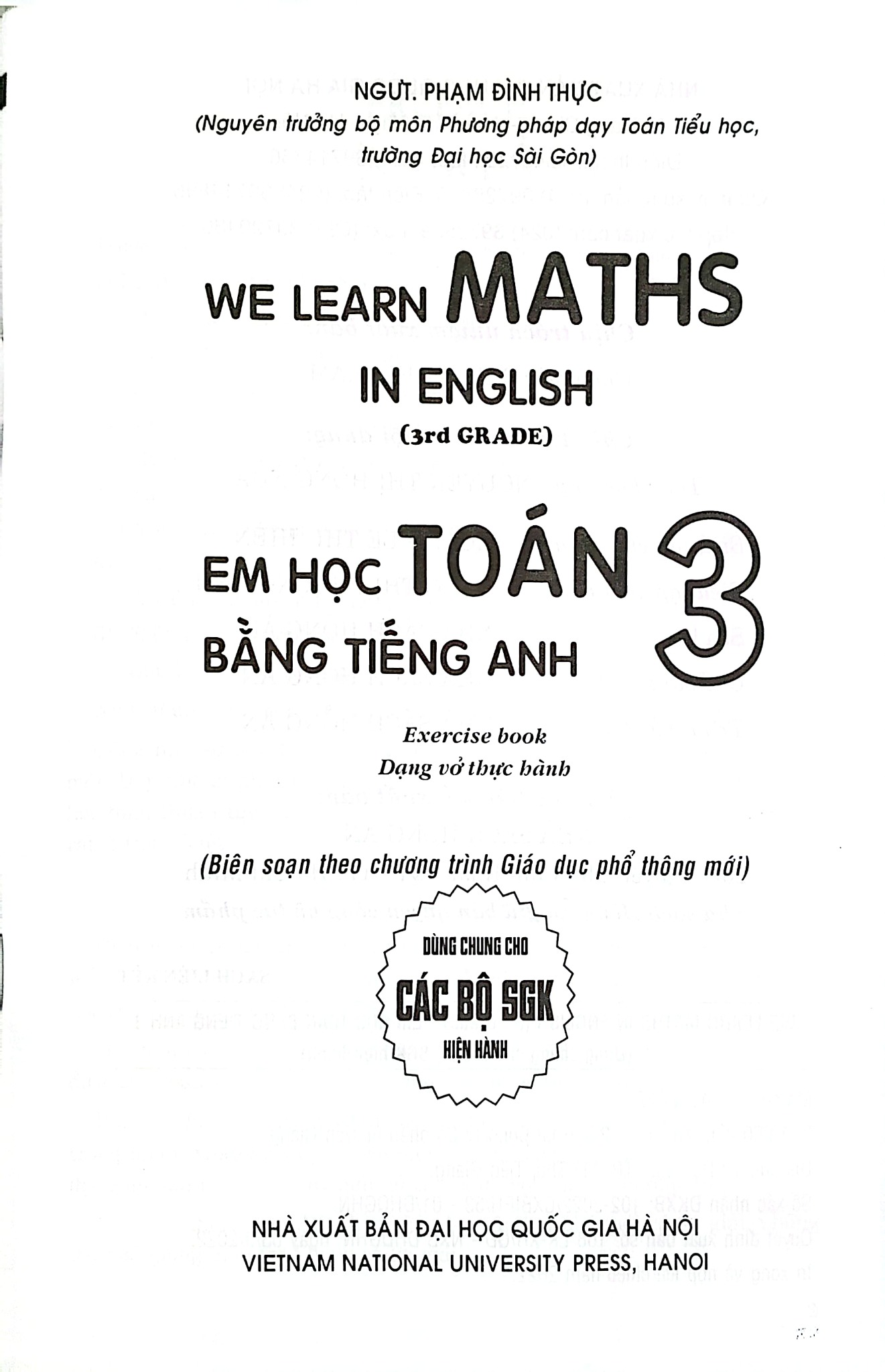 Em Học Toán Bằng Tiếng Anh 3 (Dùng Chung Cho Các Bộ Sgk Hiện Hành) - Phạm Đình Thực