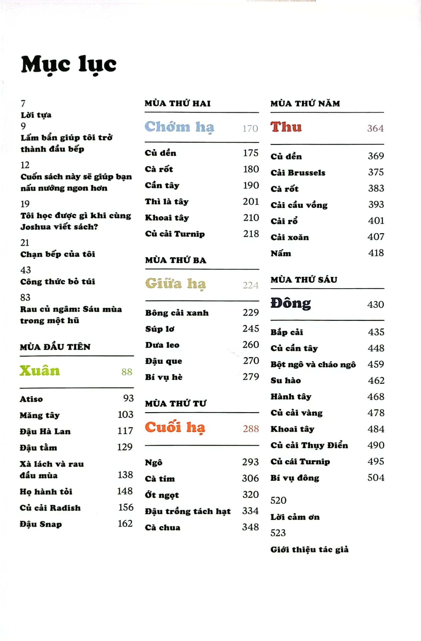 6 Mùa (Six Seasons James Beard Foundation Award Winner) - Joshua McFadden & Martha Holmberg