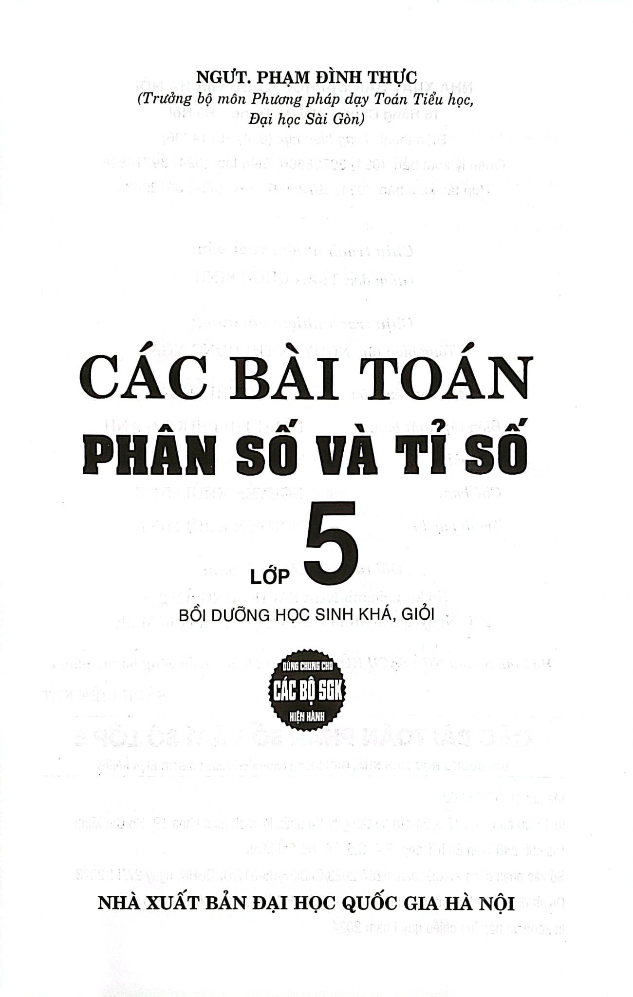 Các Bài Toán Phân Số Và Tỉ Số Lớp 5 (Dùng Chung Cho Các Bộ Sgk Hiện Hành) - Phạm Đình Thực