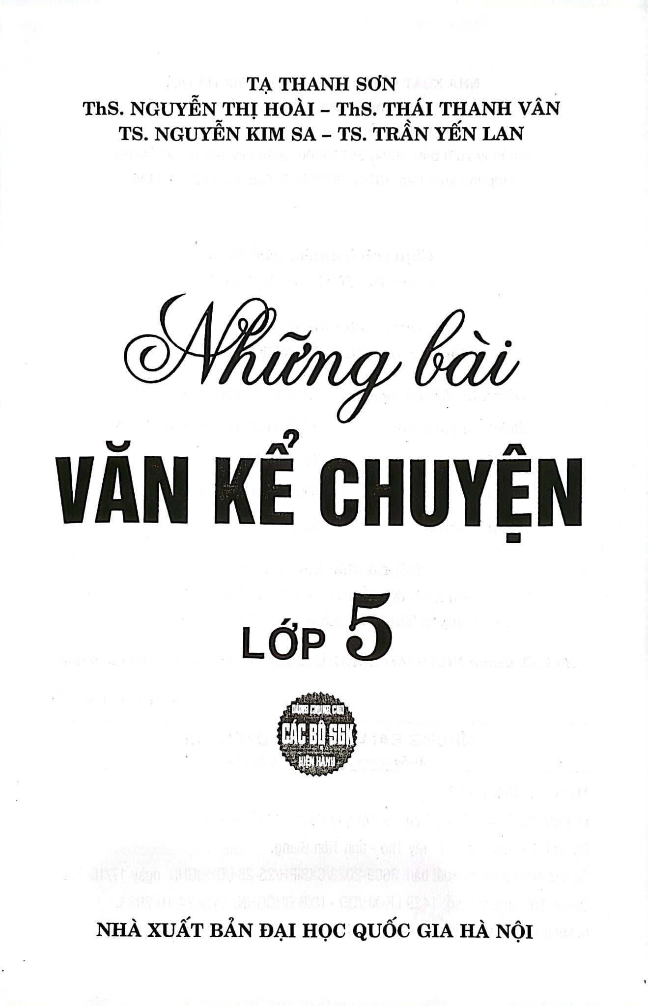 Những Bài Văn Kể Chuyện Lớp 5 - Tạ Thanh Sơn