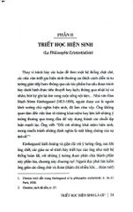 Triết Học Hiện Sinh Là Gì? - Phan Quang Định