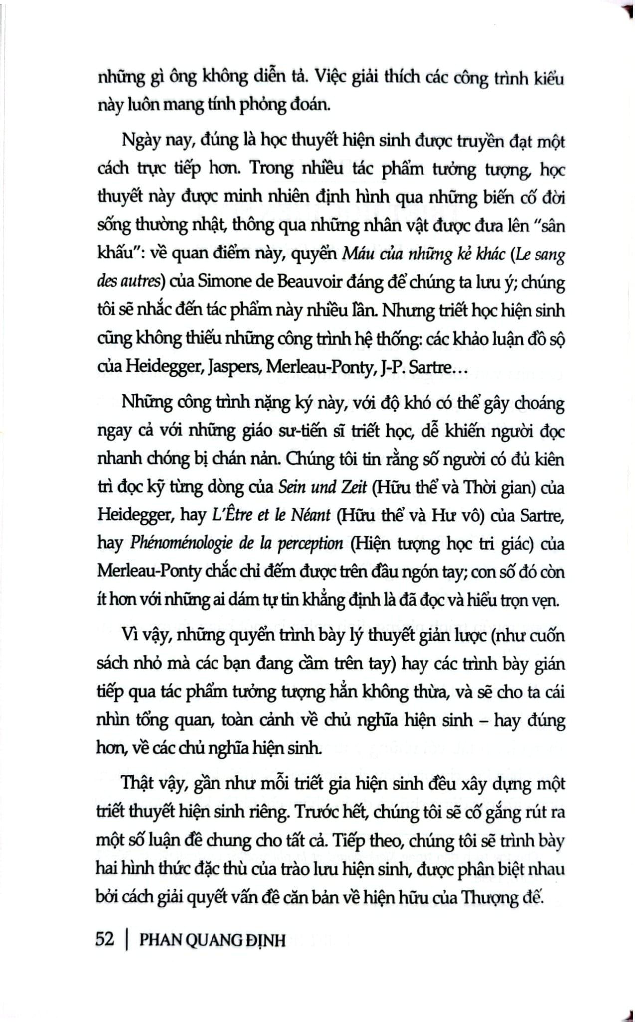 Triết Học Hiện Sinh Là Gì? - Phan Quang Định
