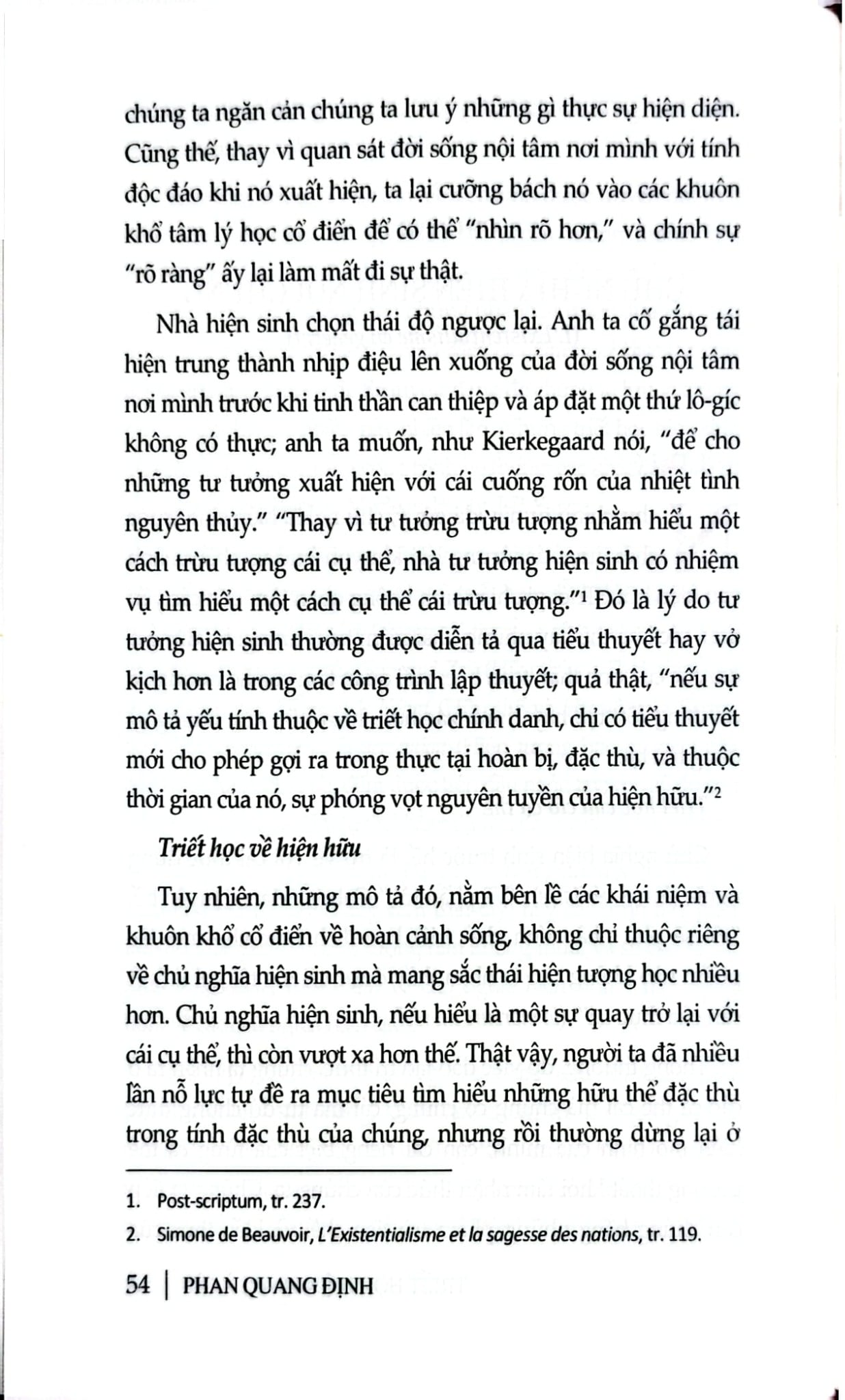 Triết Học Hiện Sinh Là Gì? - Phan Quang Định