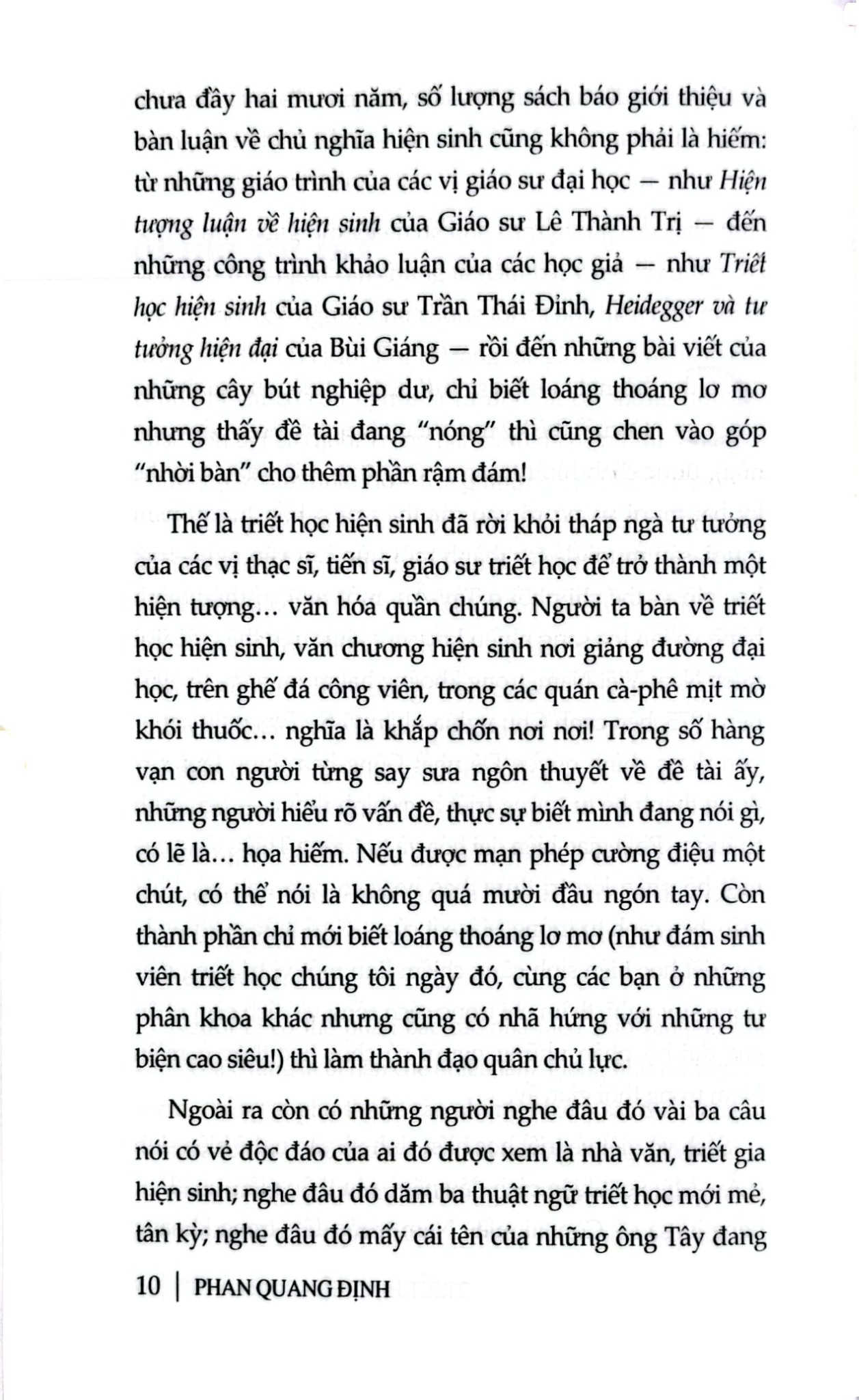 Triết Học Hiện Sinh Là Gì? - Phan Quang Định