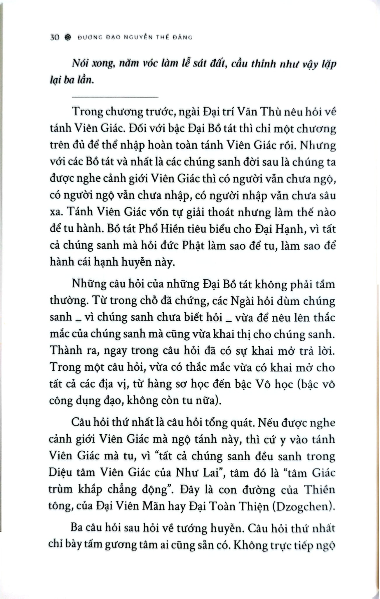 Luận Giảng Kinh Viên Giác - 
Đương Đạo Nguyễn Thế Đăng