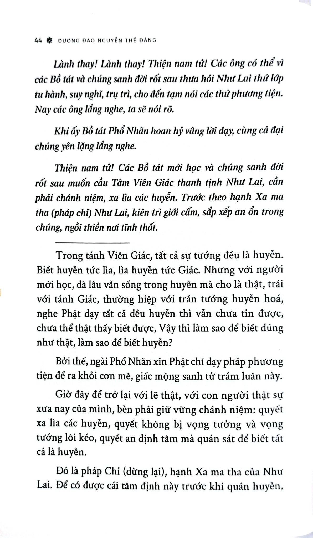 Luận Giảng Kinh Viên Giác - 
Đương Đạo Nguyễn Thế Đăng