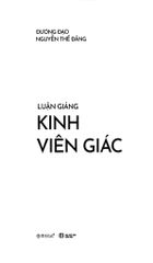Luận Giảng Kinh Viên Giác - 
Đương Đạo Nguyễn Thế Đăng