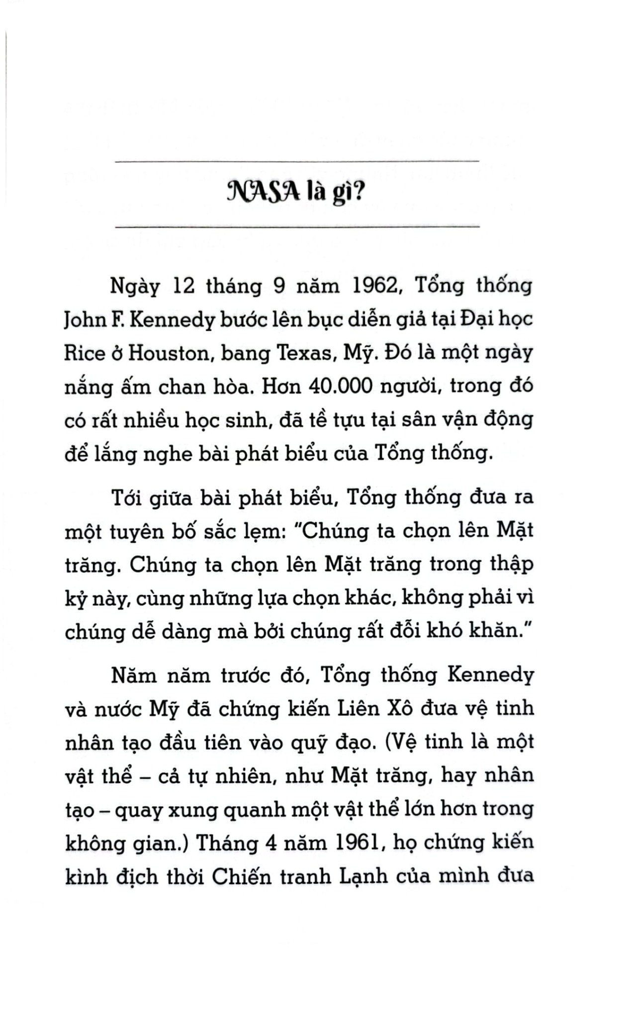 Tri Thức Phổ Thông - Những Dấu Ấn Định Hình Thế Giới - Nasa Là Gì? - 
Sarah Fabiny, Ted Hammond