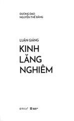 Luận Giảng Kinh Lăng Nghiêm - 
Đương Đạo Nguyễn Thế Đăng