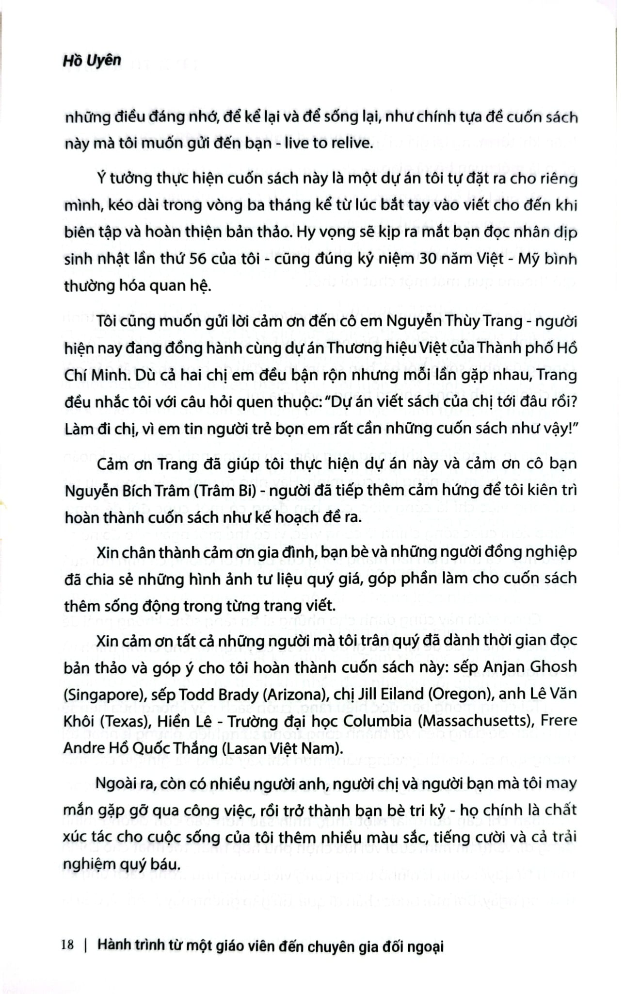 Live To Relive - Hồ Uyên