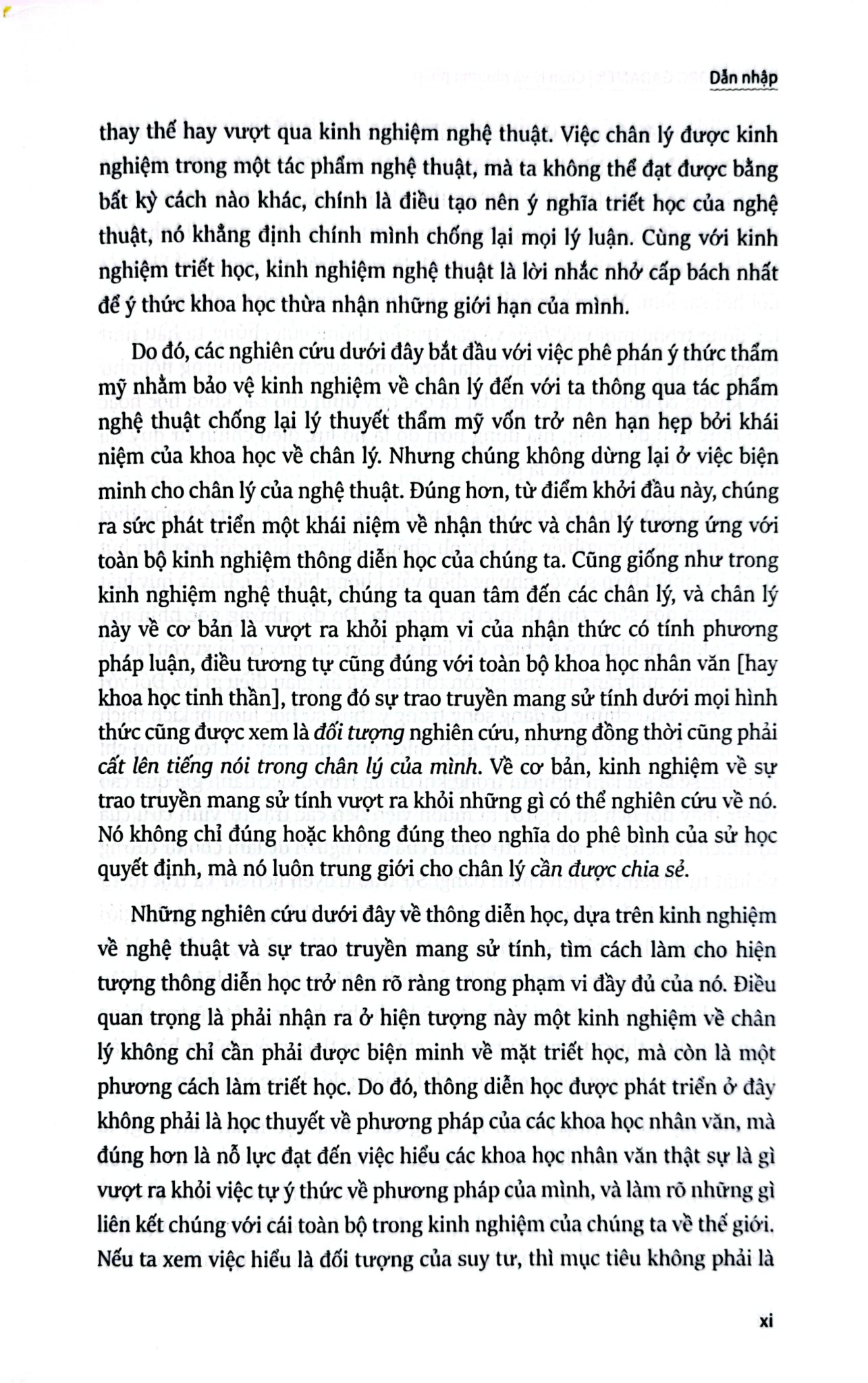 Chân Lý Và Phương Pháp (Bìa Cứng) - Hans Georg Gadamer