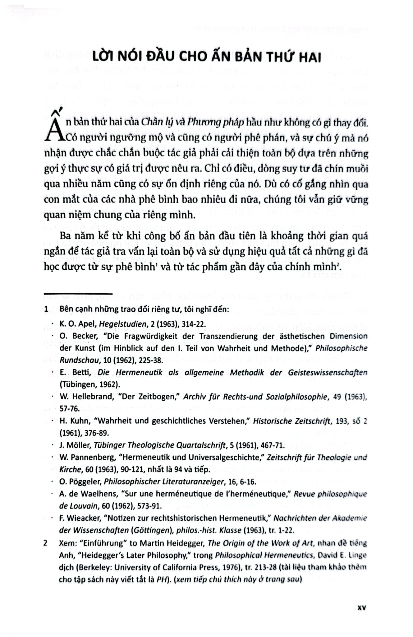 Chân Lý Và Phương Pháp (Bìa Cứng) - Hans Georg Gadamer