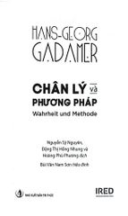 Chân Lý Và Phương Pháp (Bìa Cứng) - Hans Georg Gadamer
