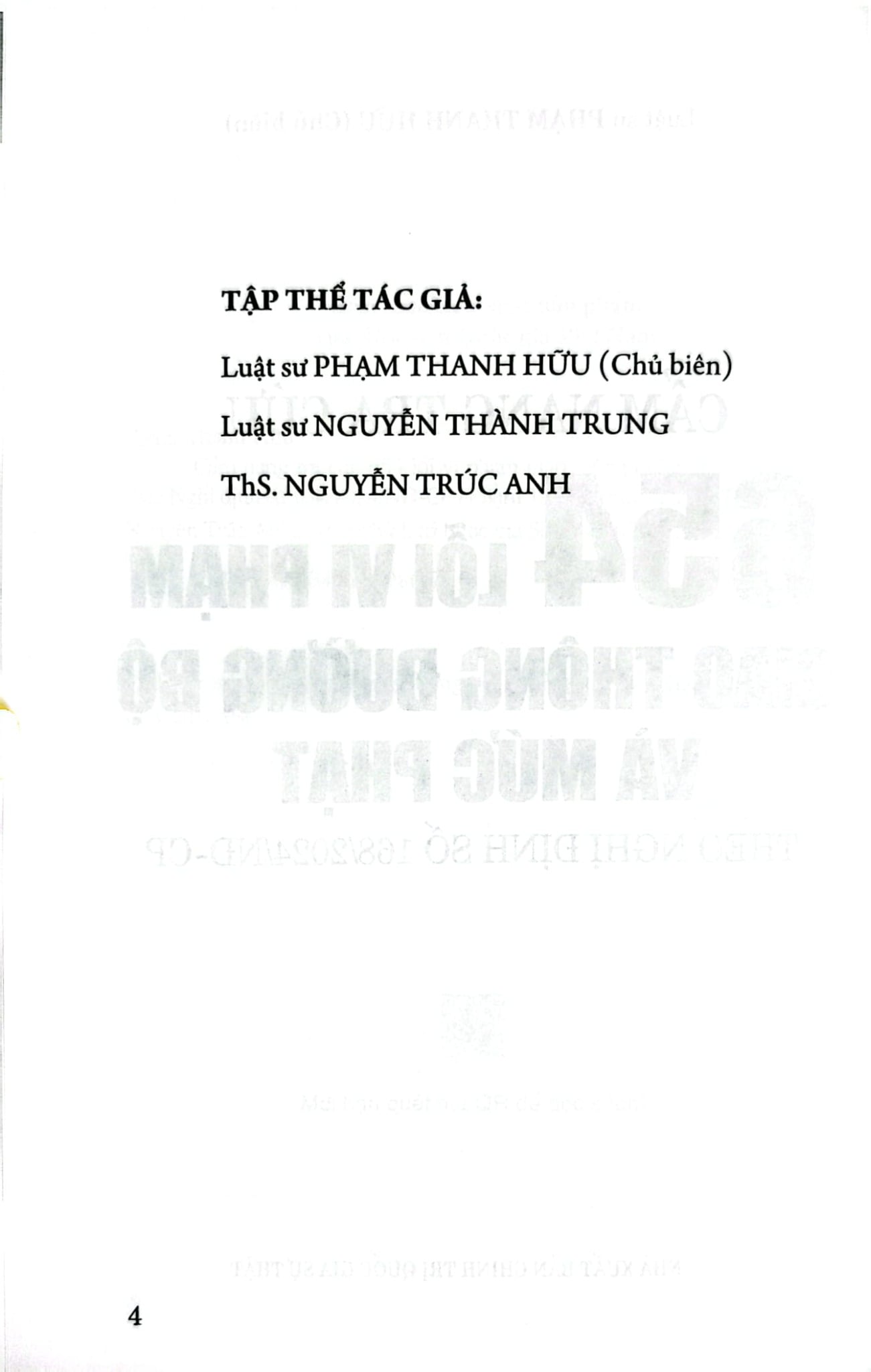 Cẩm Nang Tra Cứu 654 Lỗi Vi Phạm Giao Thông Đường Bộ Và Mức Phạt Theo Nghị Định Số 168/2024/NĐ-CP - LS. Phạm Thanh Hữu