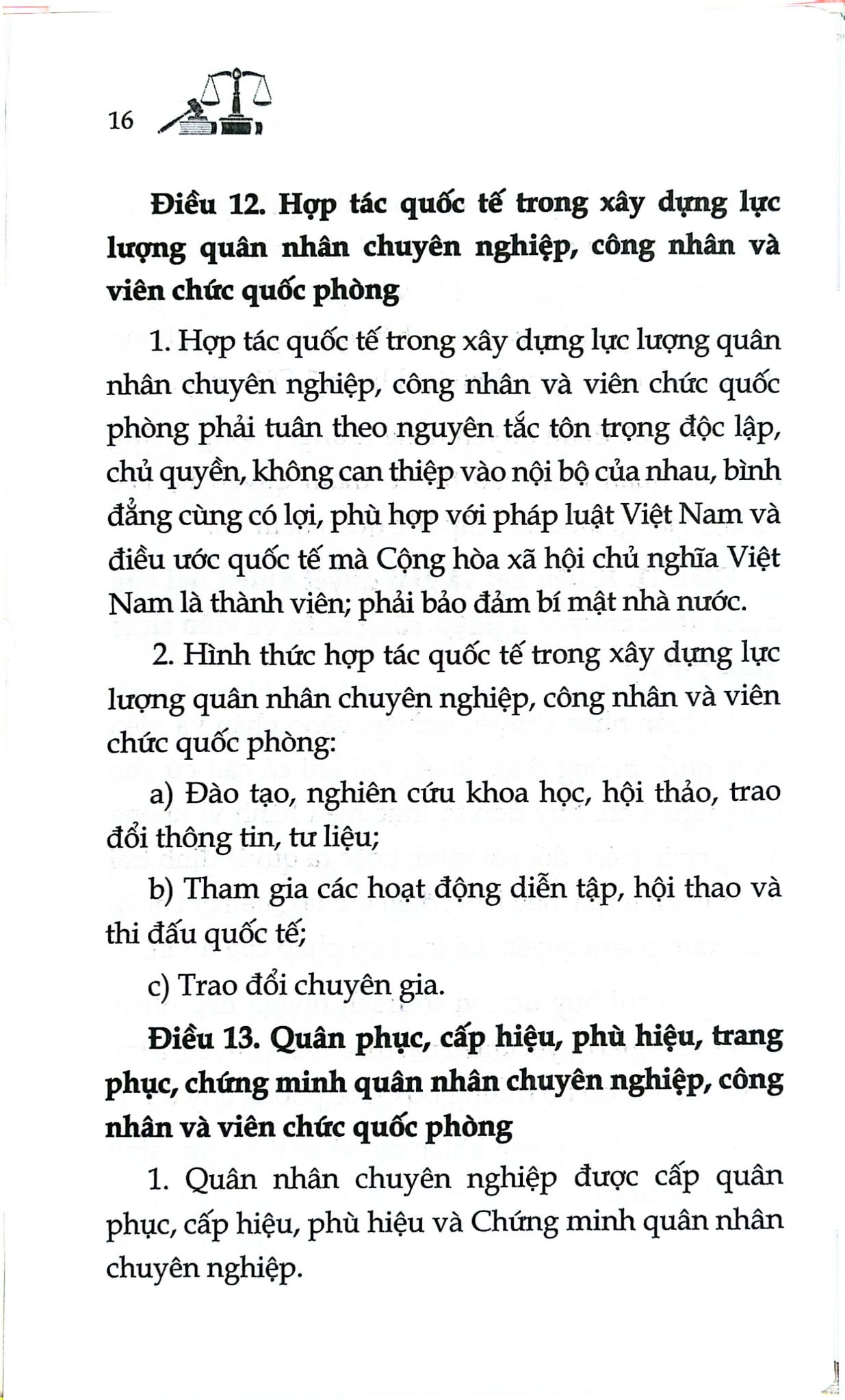 Luật Quân Nhân Chuyên Nghiệp, Công Nhân Và Viên Chức Quốc Phòng Năm 2015 ( Sửa Đổi, Bổ Sung Năm 2025) (NXBLĐ)  - Quốc Hội