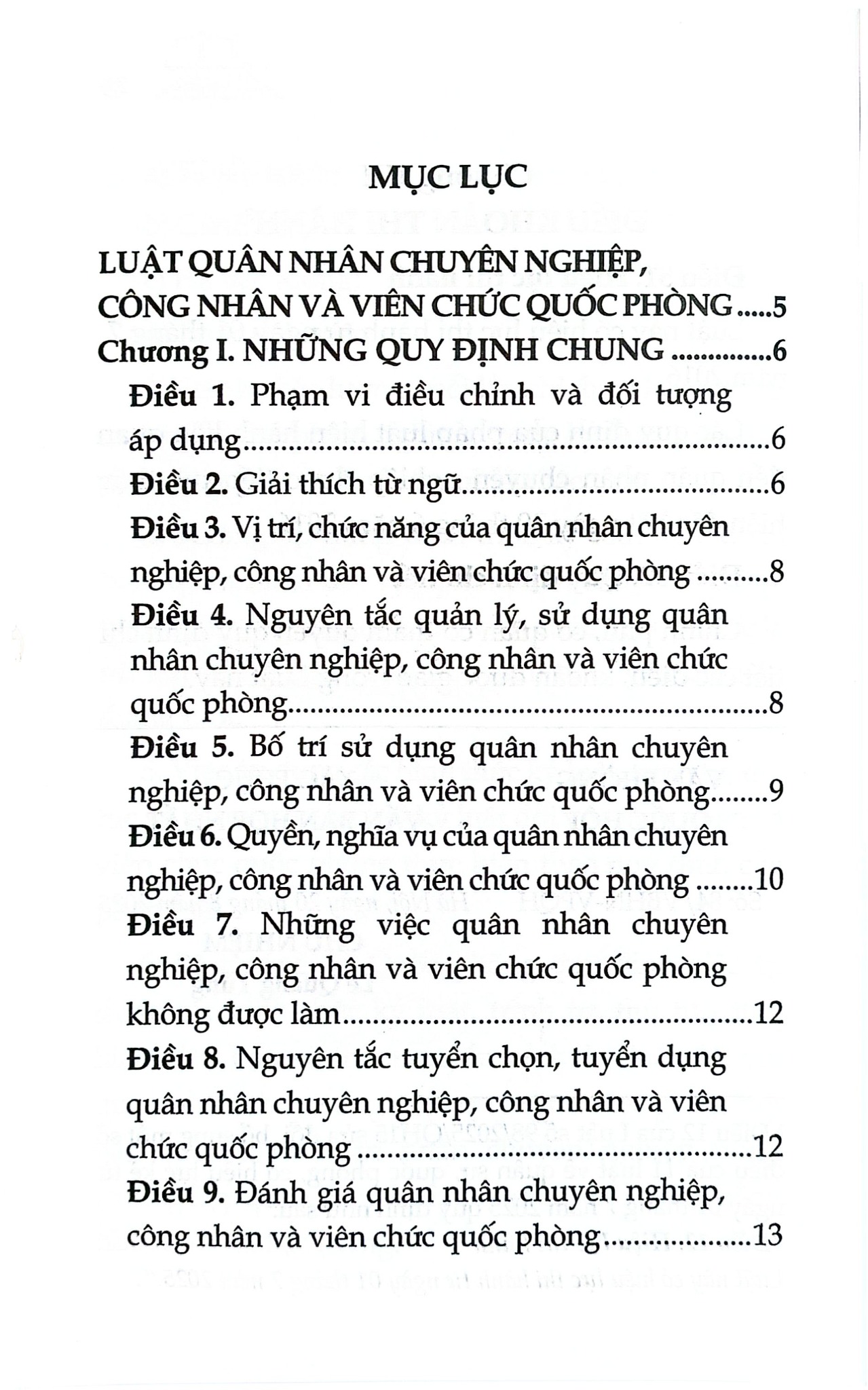 Luật Quân Nhân Chuyên Nghiệp, Công Nhân Và Viên Chức Quốc Phòng Năm 2015 ( Sửa Đổi, Bổ Sung Năm 2025) (NXBLĐ)  - Quốc Hội