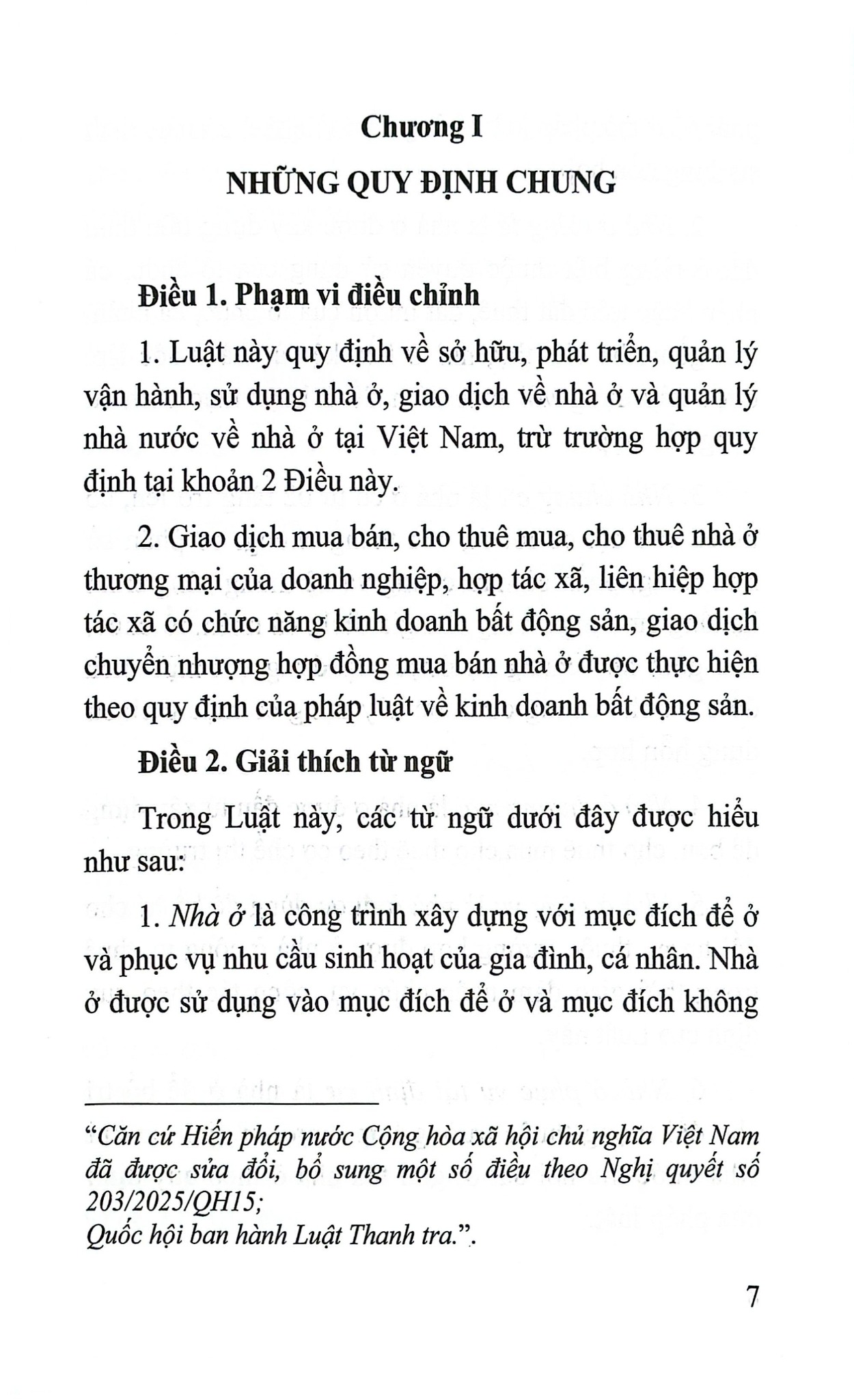 Luật Nhà Ở Năm 2023 ( Sửa Đổi, Bổ Sung Năm 2024,2025) (NXBLĐ) - Quốc Hội