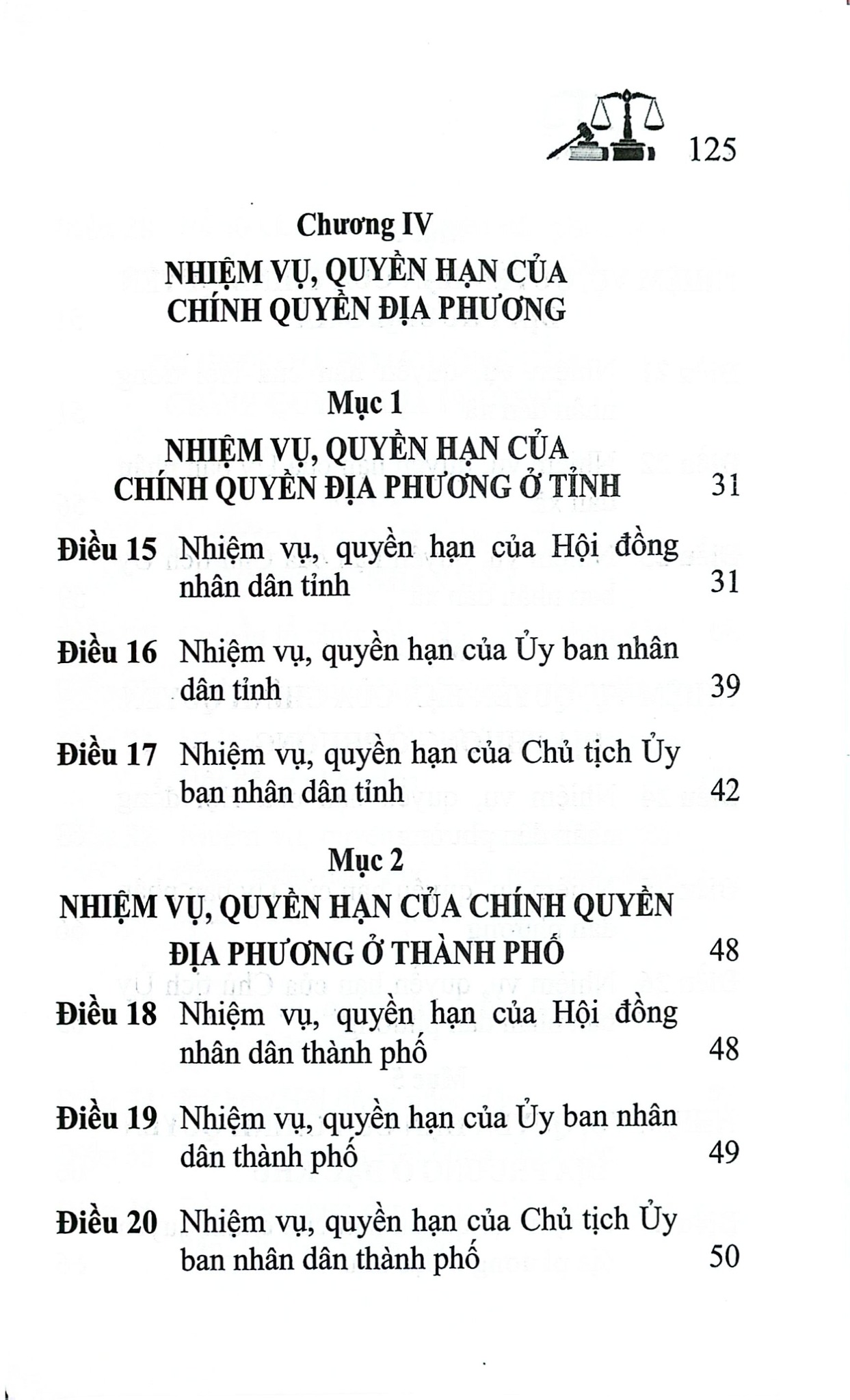 Luật Tổ Chức Chính Quyền Địa Phương Năm 2025 (NXBLĐ) - Quốc Hội