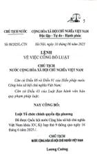Luật Tổ Chức Chính Quyền Địa Phương Năm 2025 (NXBLĐ) - Quốc Hội