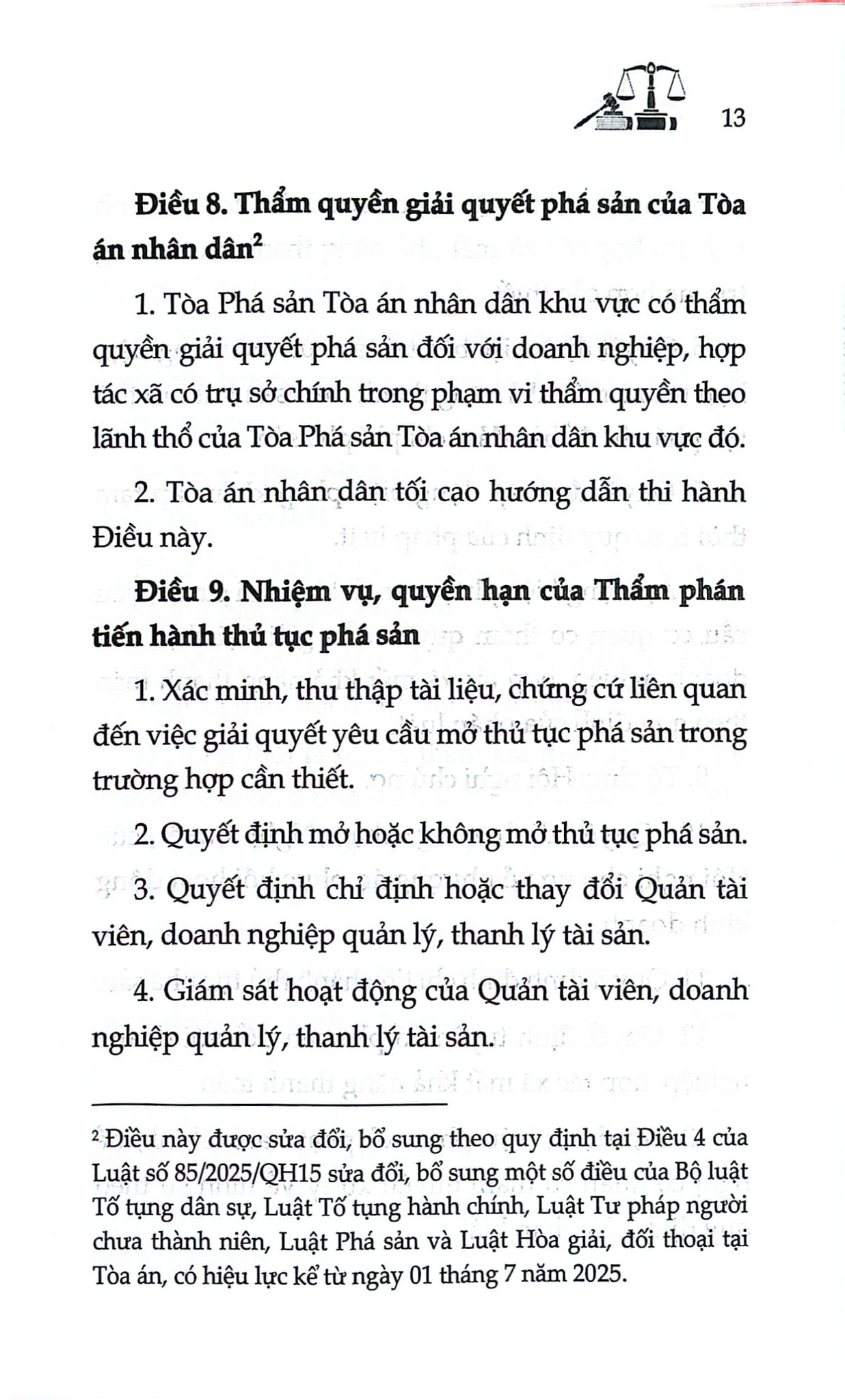 Luật Phá Sản Năm 2014 (Sửa Đổi, Bổ Sung Năm 2025) (NXBLĐ) - Quốc Hội