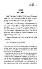Luật Phá Sản Năm 2014 (Sửa Đổi, Bổ Sung Năm 2025) (NXBLĐ) - Quốc Hội