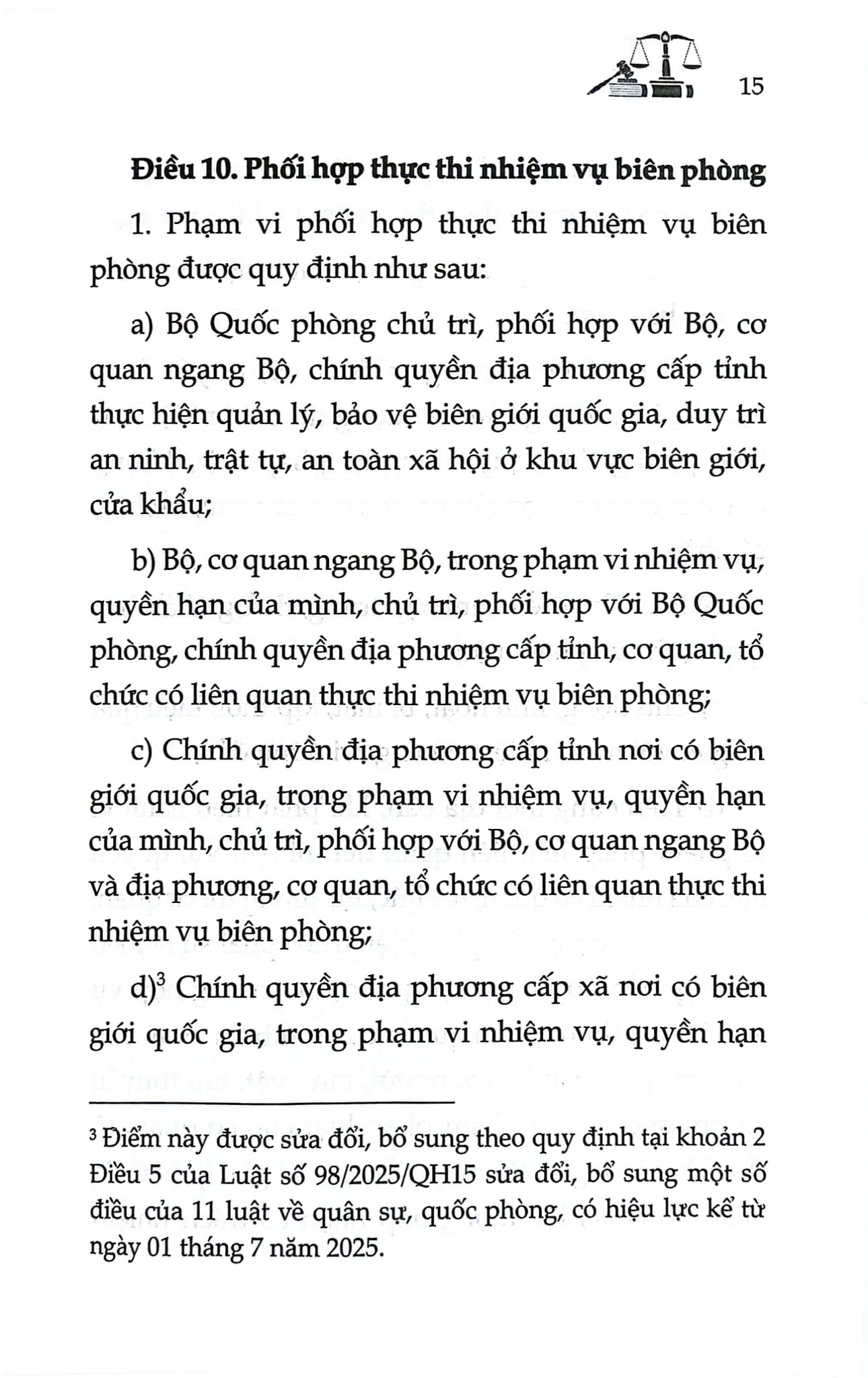 Luật Biên Phòng Việt Nam Năm 2020 ( Sửa Đổi, Bổ Sung Năm 2025) (NXBLĐ) - Quốc Hội
