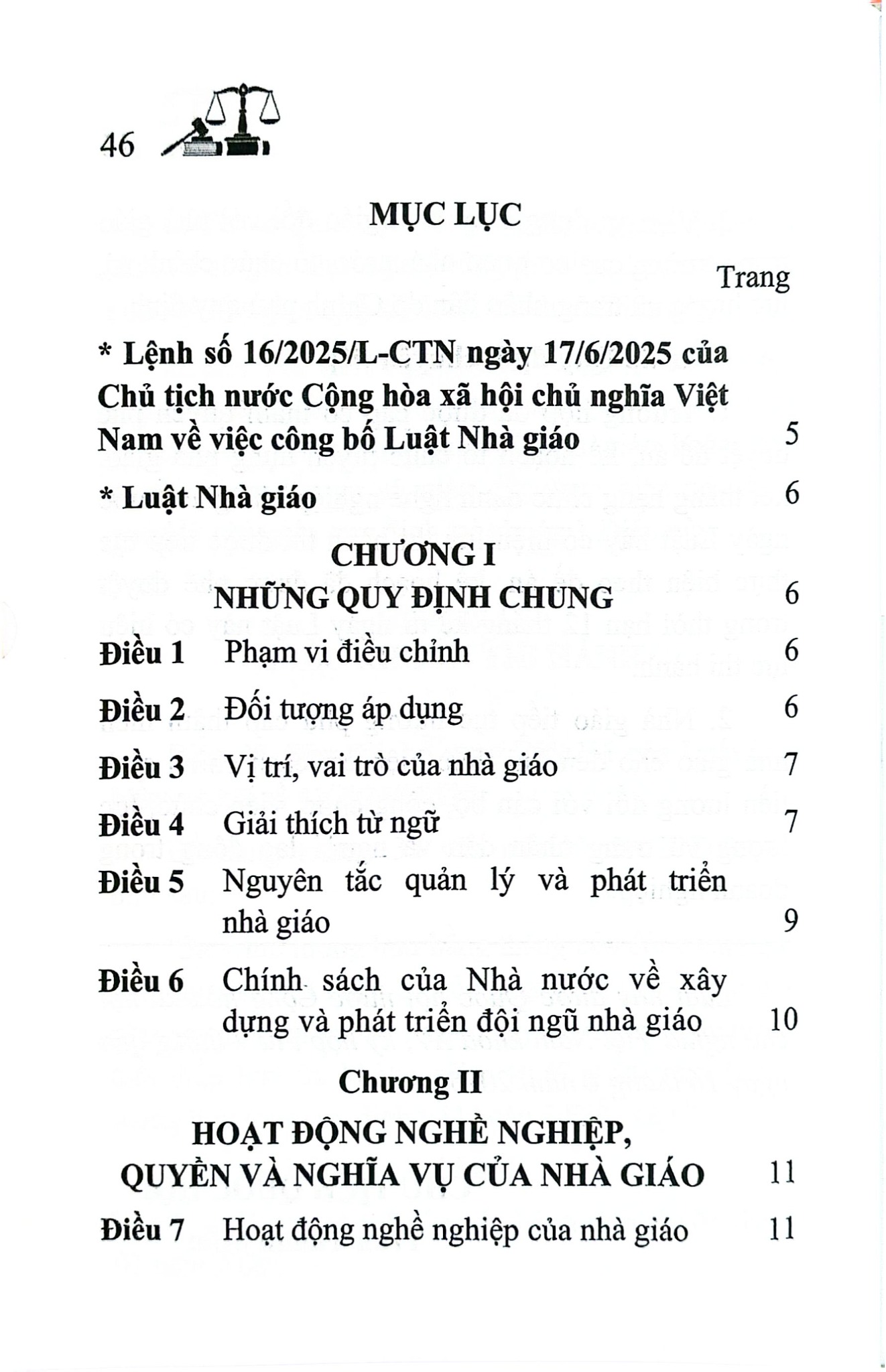 Luật Nhà Giáo Năm 2025 (NXBLĐ) - Quốc Hội