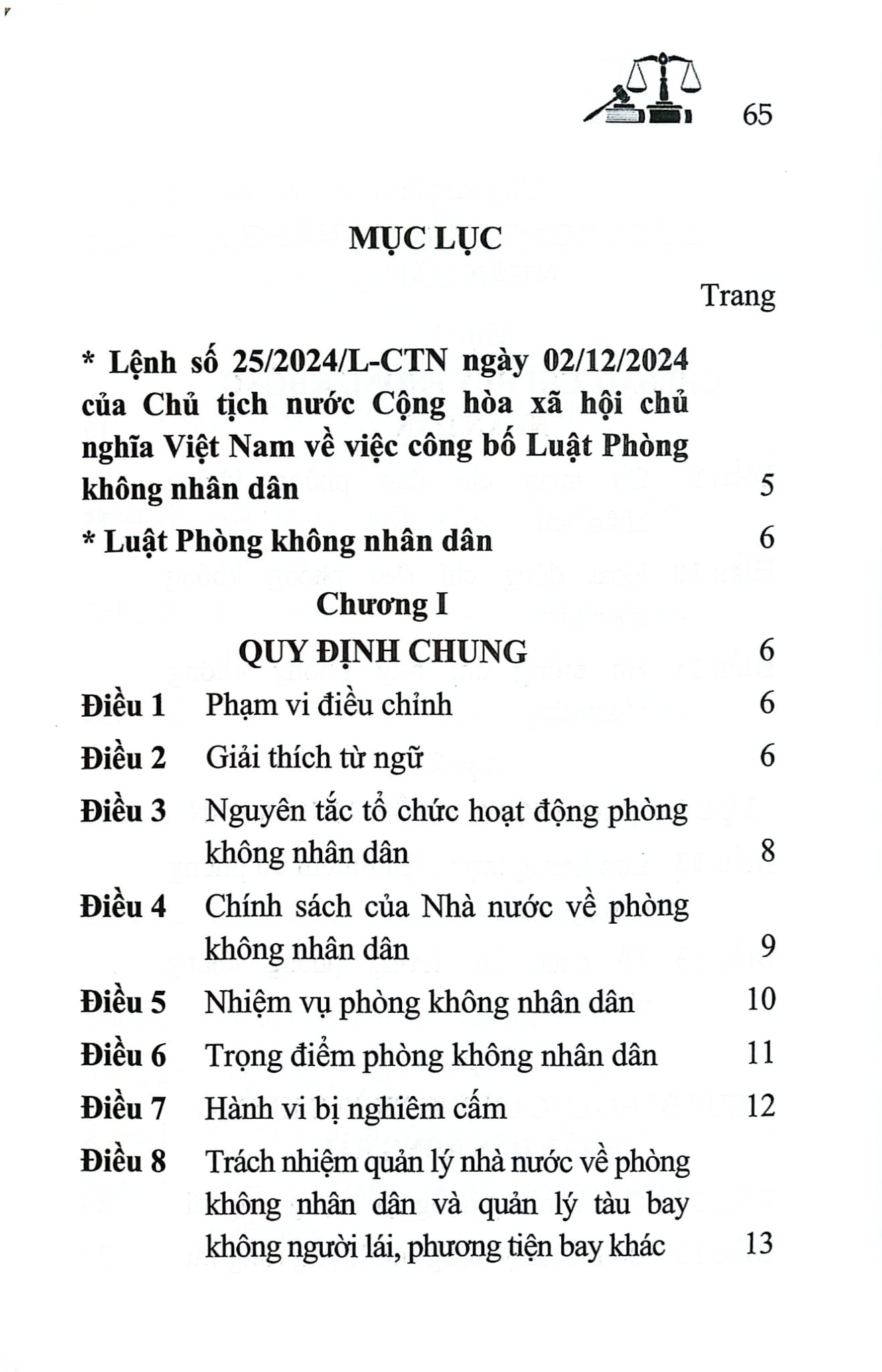 Luật Phòng Không Nhân Dân Năm 2024 (NXBLĐ) - Quốc Hội