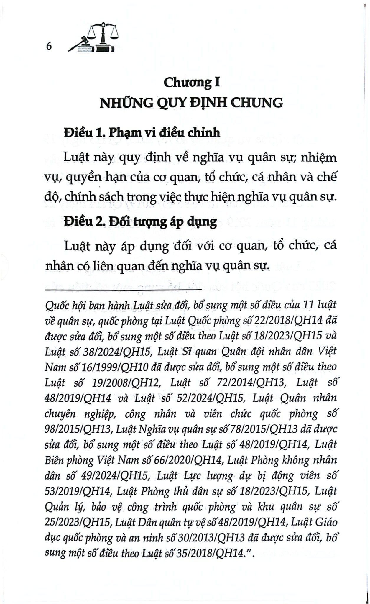 Luật Nghĩa Vụ Quân Sự Năm 2015 ( Sửa Đổi, Bổ Sung Năm 2019,2025) (NXBLĐ) - Quốc Hội