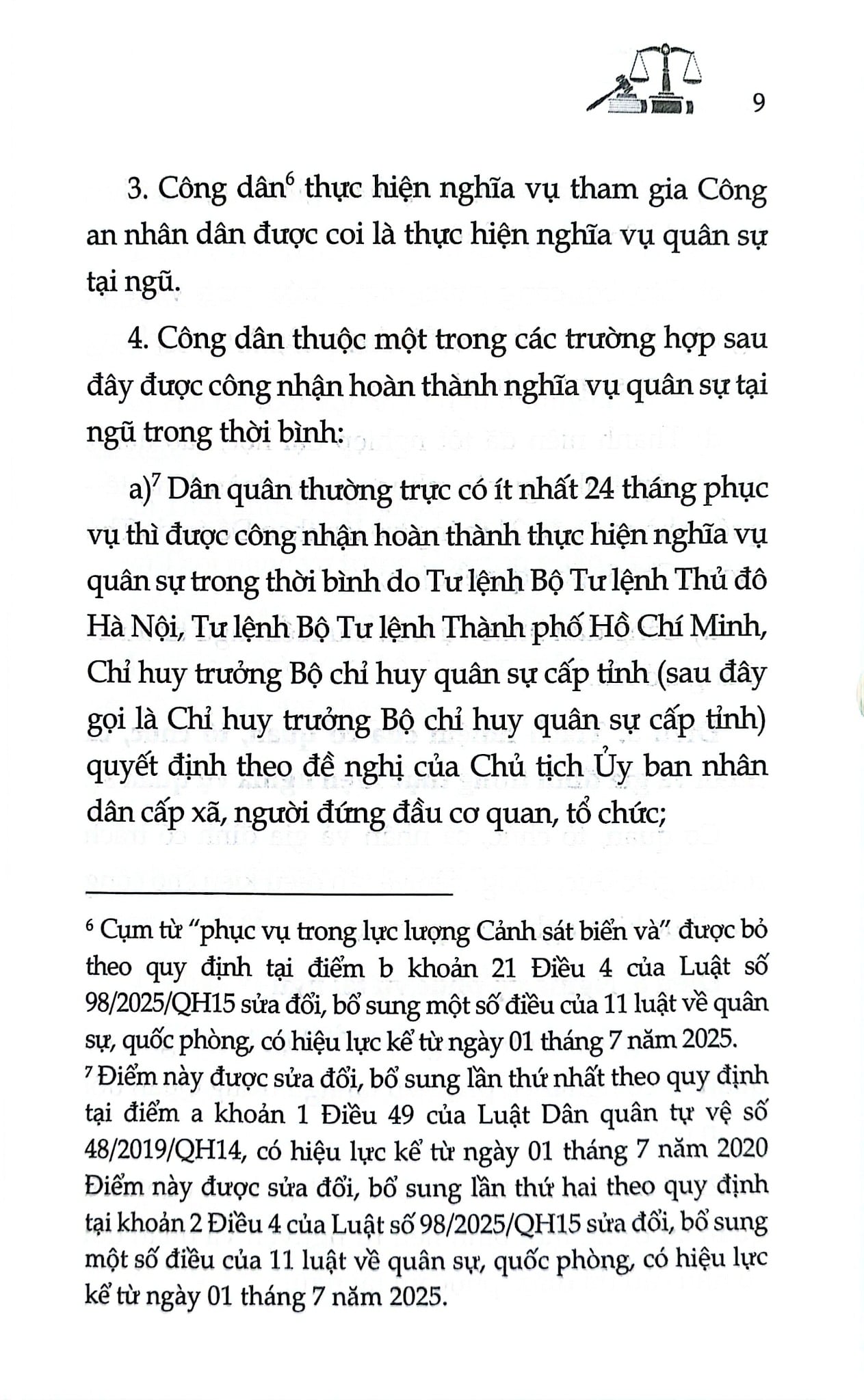 Luật Nghĩa Vụ Quân Sự Năm 2015 ( Sửa Đổi, Bổ Sung Năm 2019,2025) (NXBLĐ) - Quốc Hội