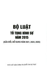 Combo 2 Quyển: Bộ Luật Tố Tụng Hình Sự Năm 2015 ( Sửa Đổi, Bổ Sung Năm 2021, 2024, 2025 + Bộ Luật Hình Sự (Luật mới nhất 2025)