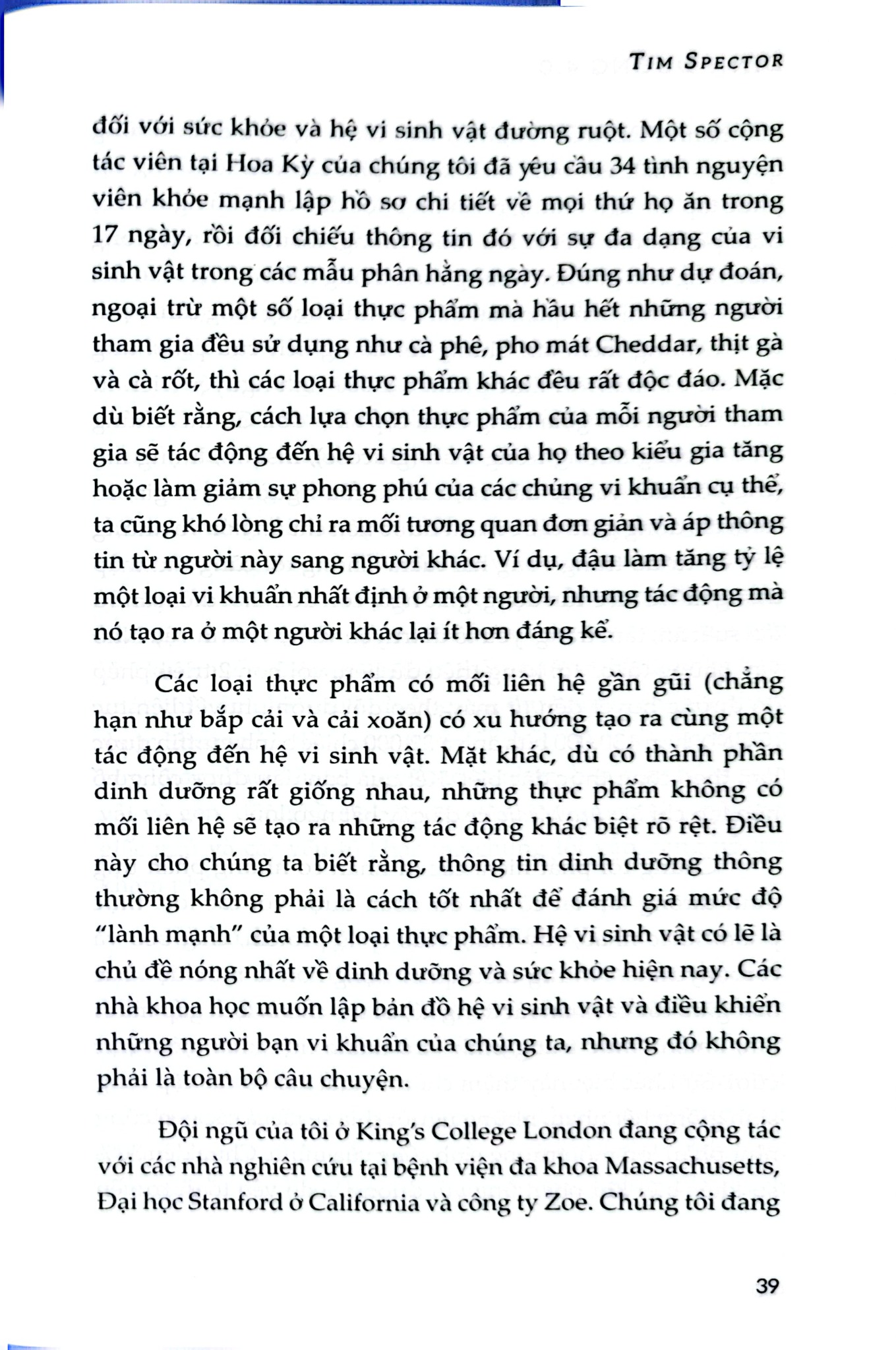 Dinh Dưỡng 4.0 - Tim Spector