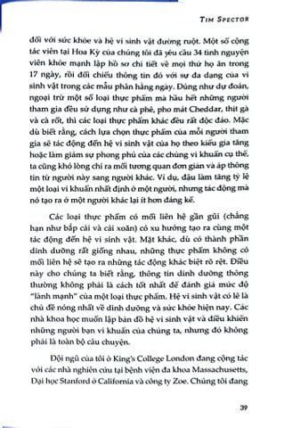  Dinh Dưỡng 4.0 - Tim Spector 
