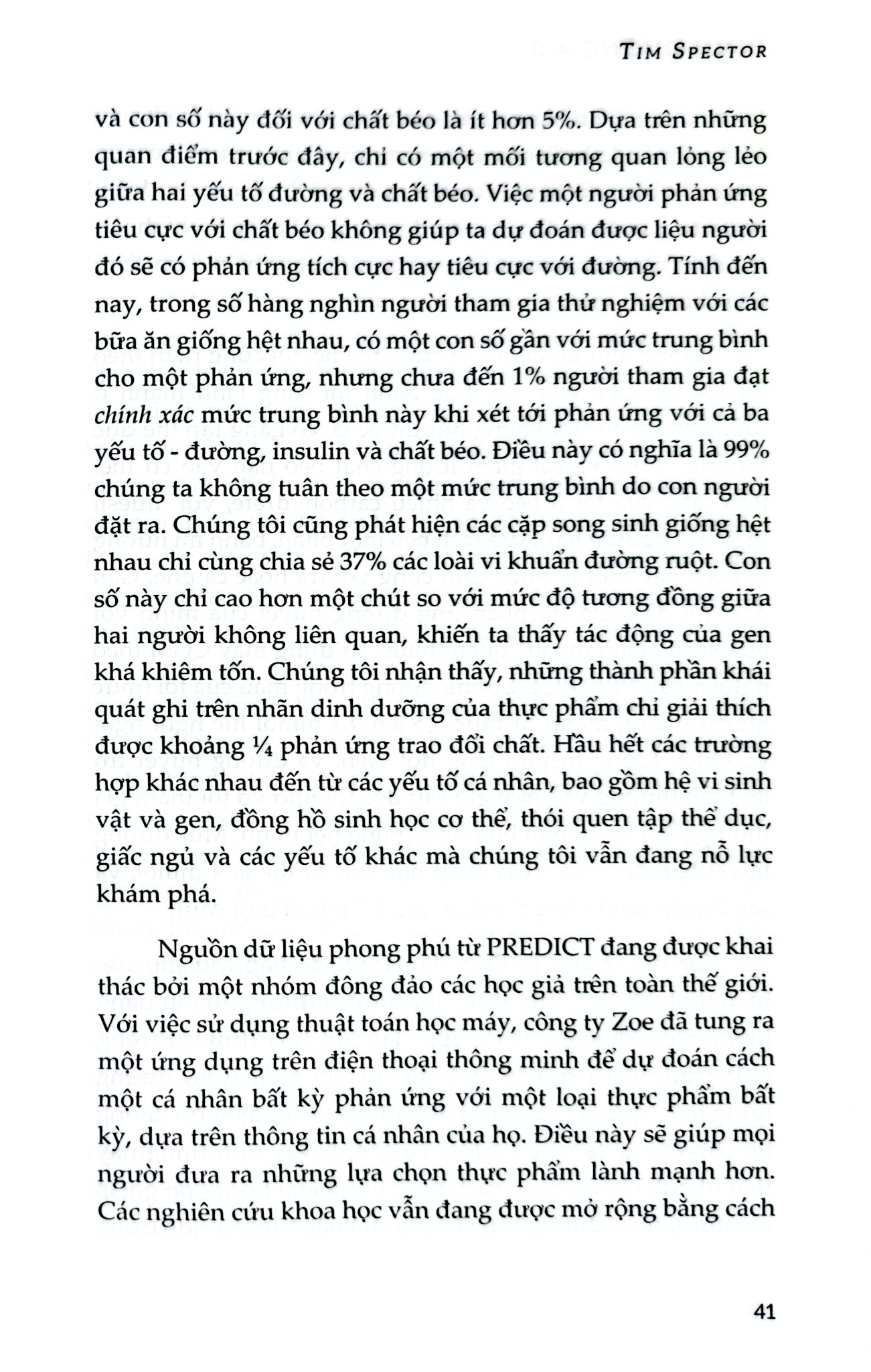 Dinh Dưỡng 4.0 - Tim Spector