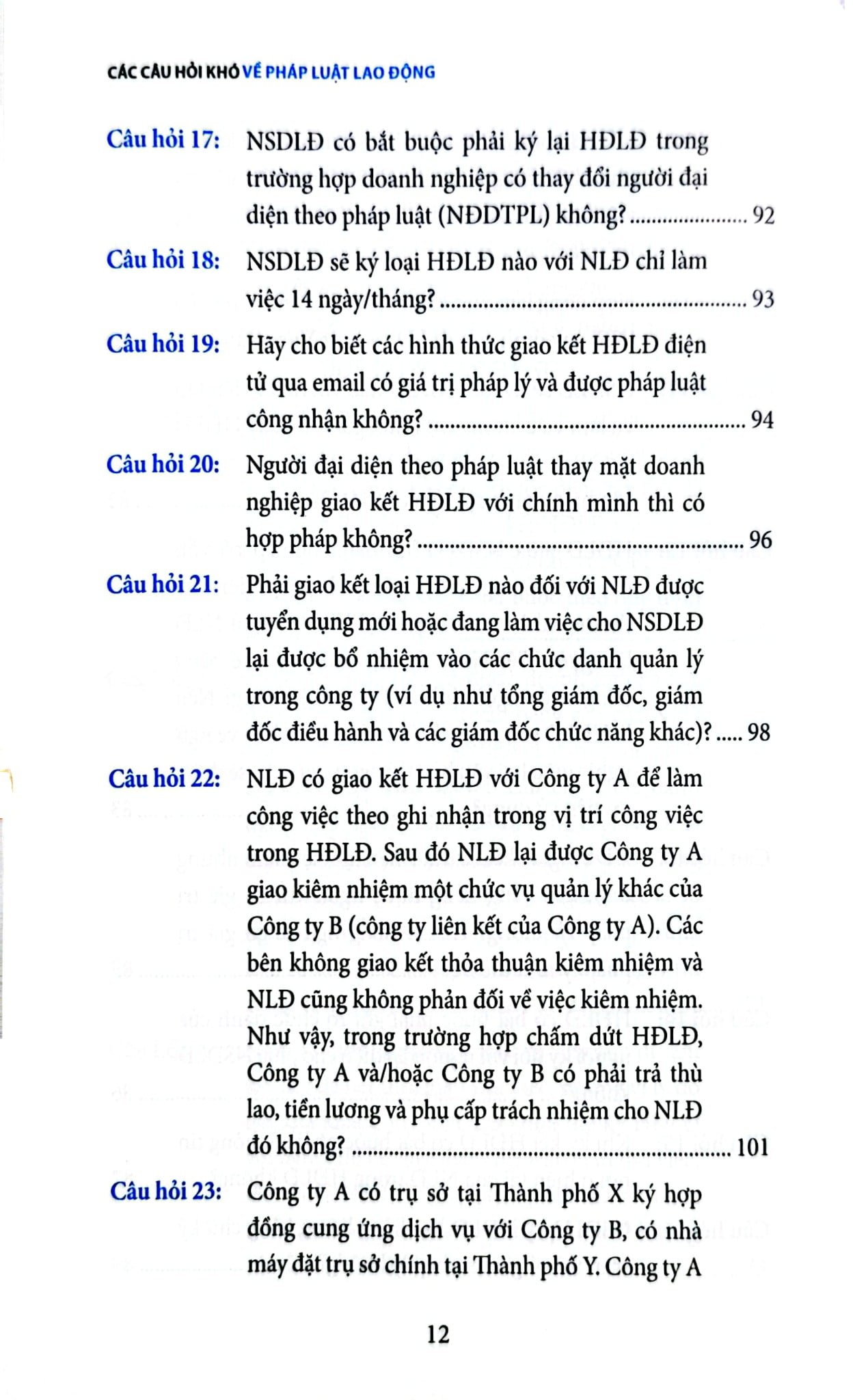 Các Câu Hỏi Khó Về Pháp Luật Lao Động - Nguyễn Hữu Phước