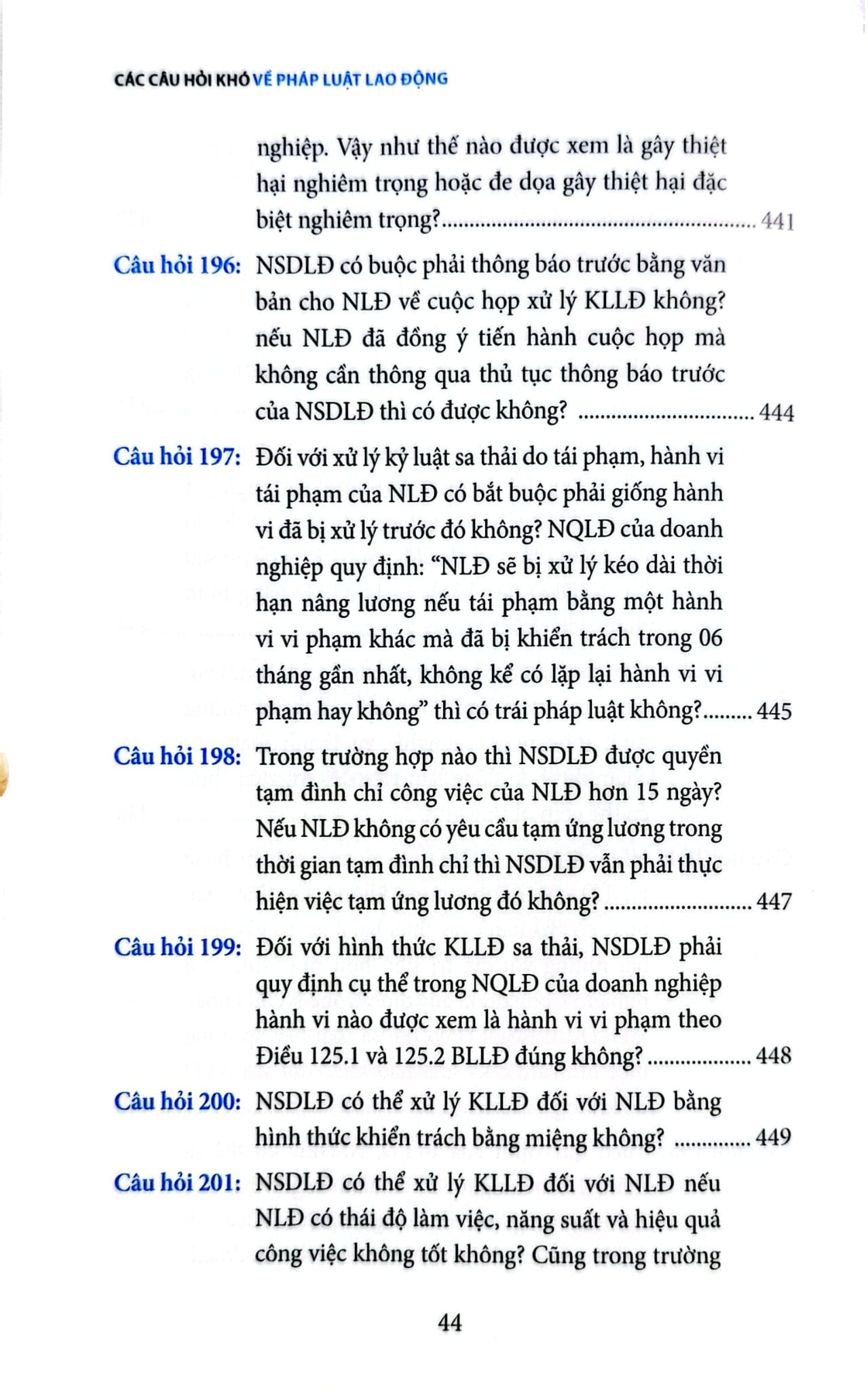 Các Câu Hỏi Khó Về Pháp Luật Lao Động - Nguyễn Hữu Phước