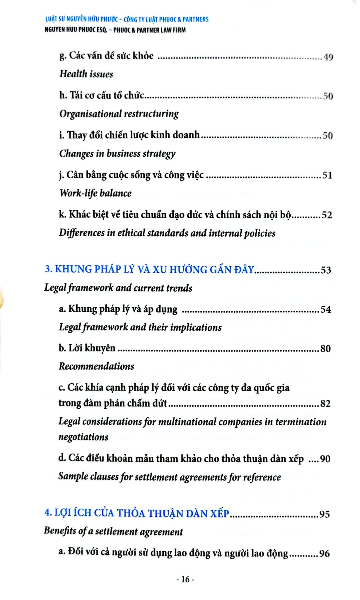 Dẫn Dắt Thỏa Thuận Dàn Xếp Với Người Lao Động - Navigating Settlement Agreements - Nguyễn Hữu Phước
