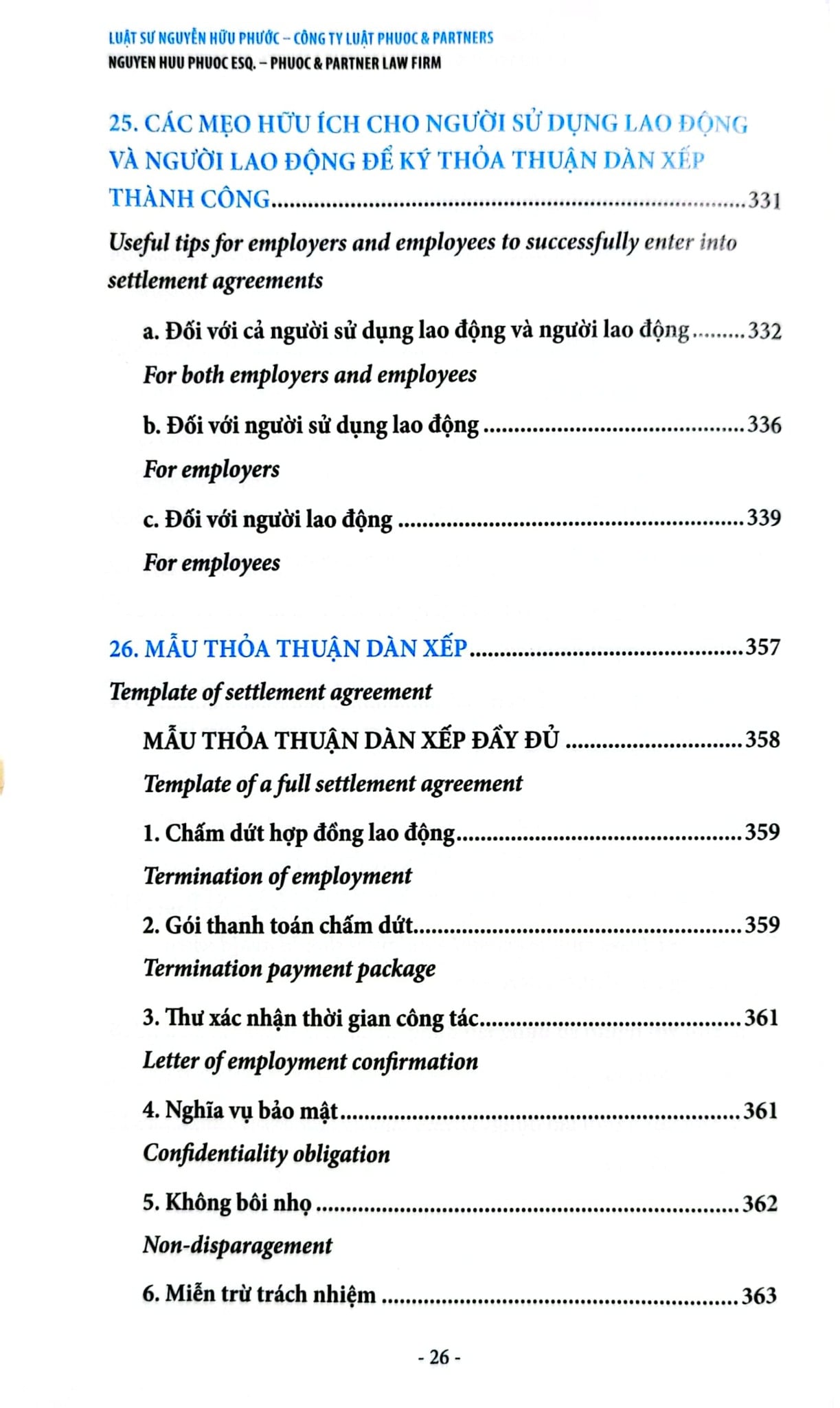 Dẫn Dắt Thỏa Thuận Dàn Xếp Với Người Lao Động - Navigating Settlement Agreements - Nguyễn Hữu Phước