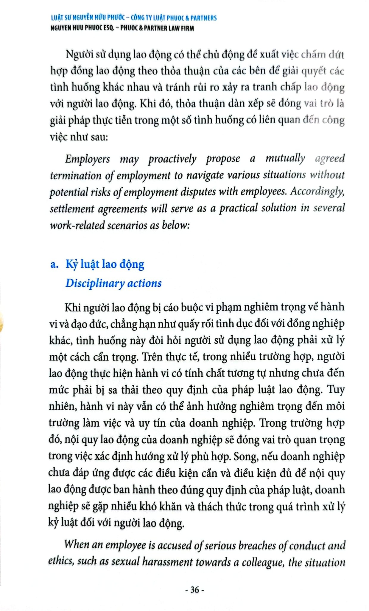 Dẫn Dắt Thỏa Thuận Dàn Xếp Với Người Lao Động - Navigating Settlement Agreements - Nguyễn Hữu Phước